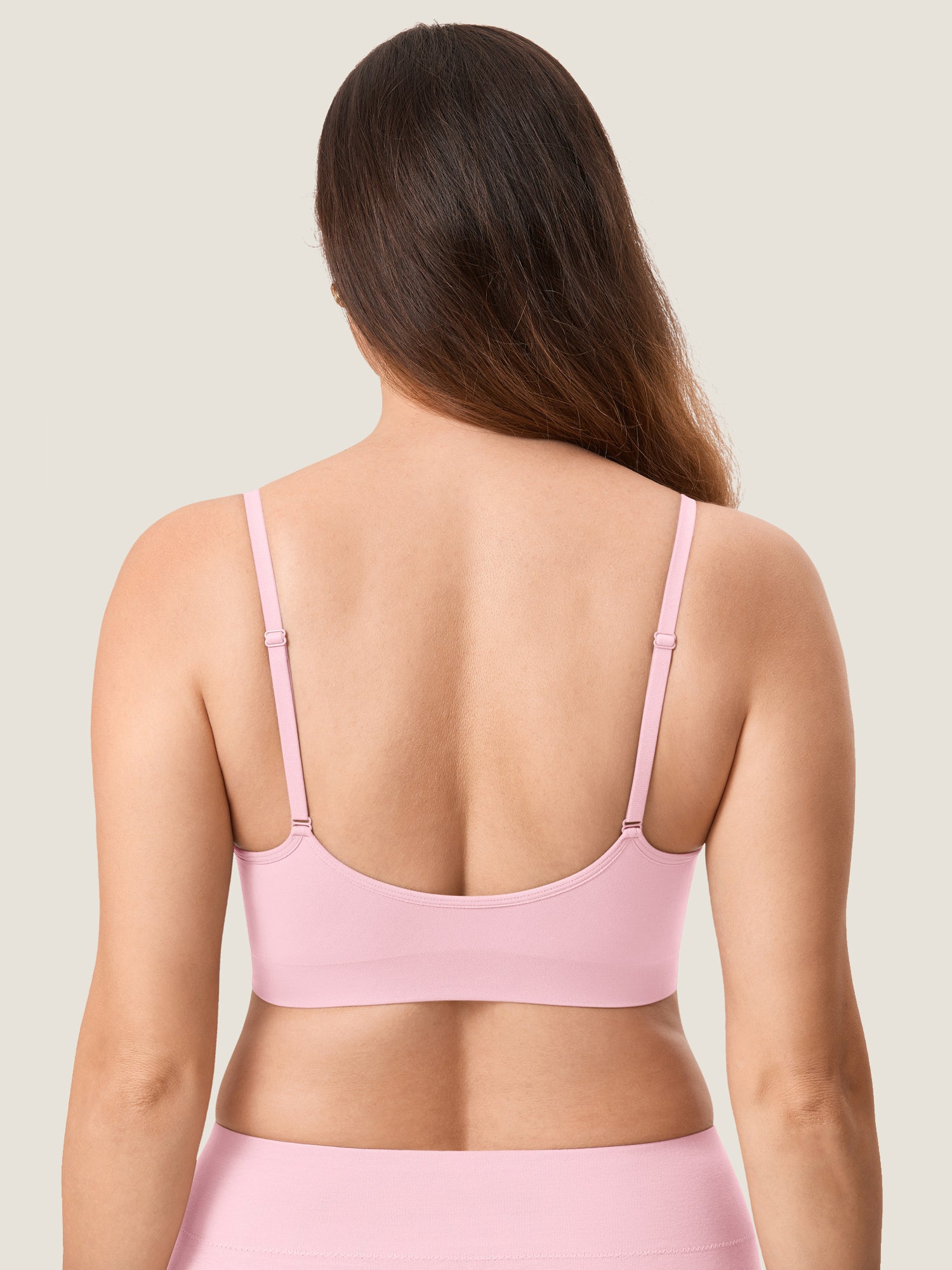 Seamless Soft Knit Nursing Bra Sweet Pink