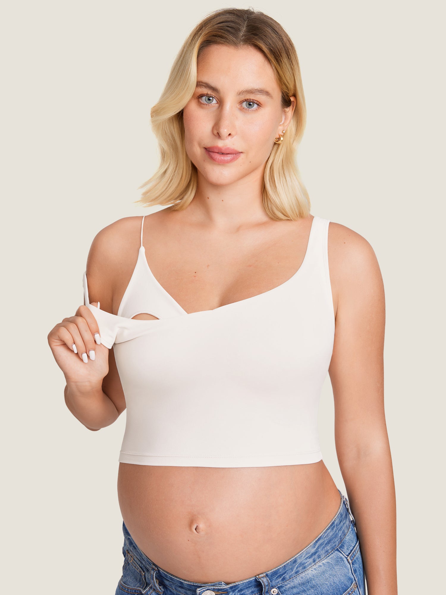 3 Pack Natrelax® Nursing Crop Tank Top