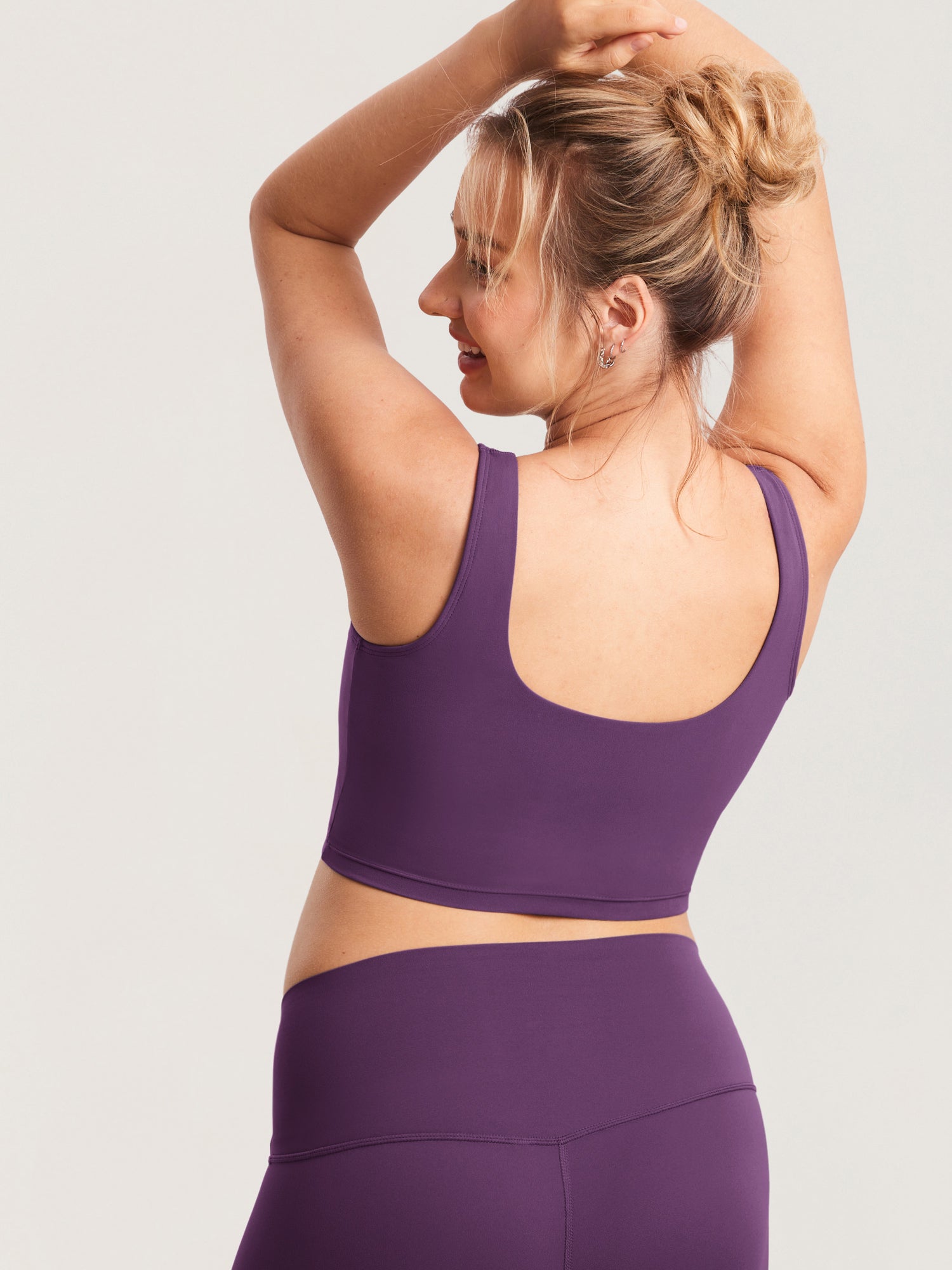Natrelax® Nursing Crop Tank Top Deep Purple