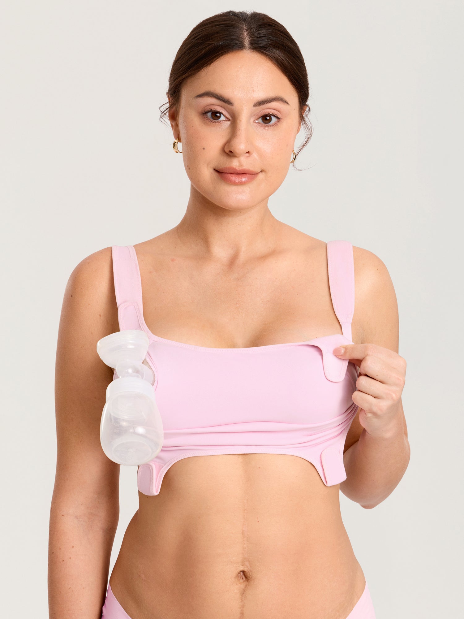 Natrelax® Velcro All-in-One Nursing & Pumping Bra Sweet Pink