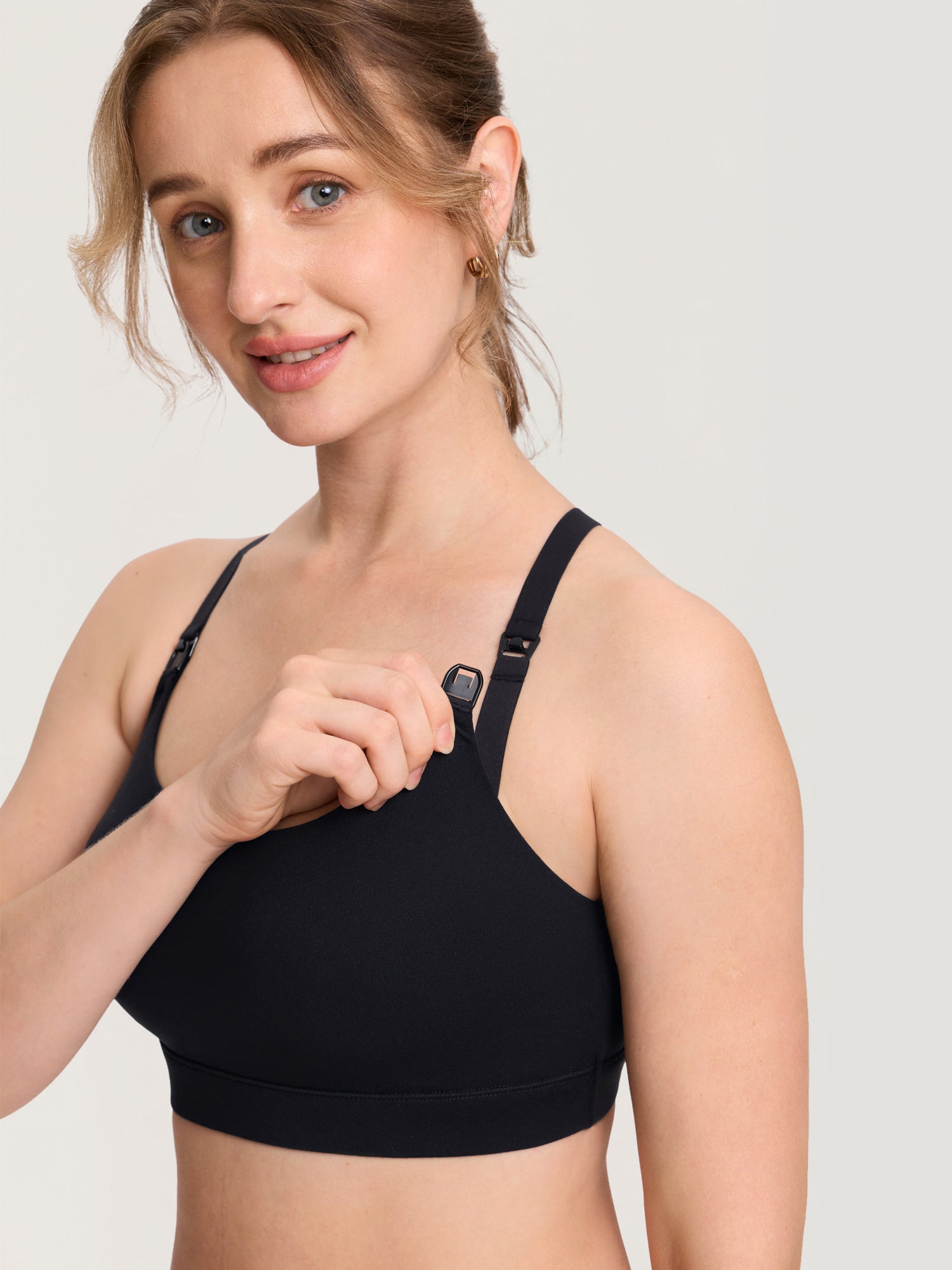 Natrelax® Adjustable Y-back Nursing Bra Black