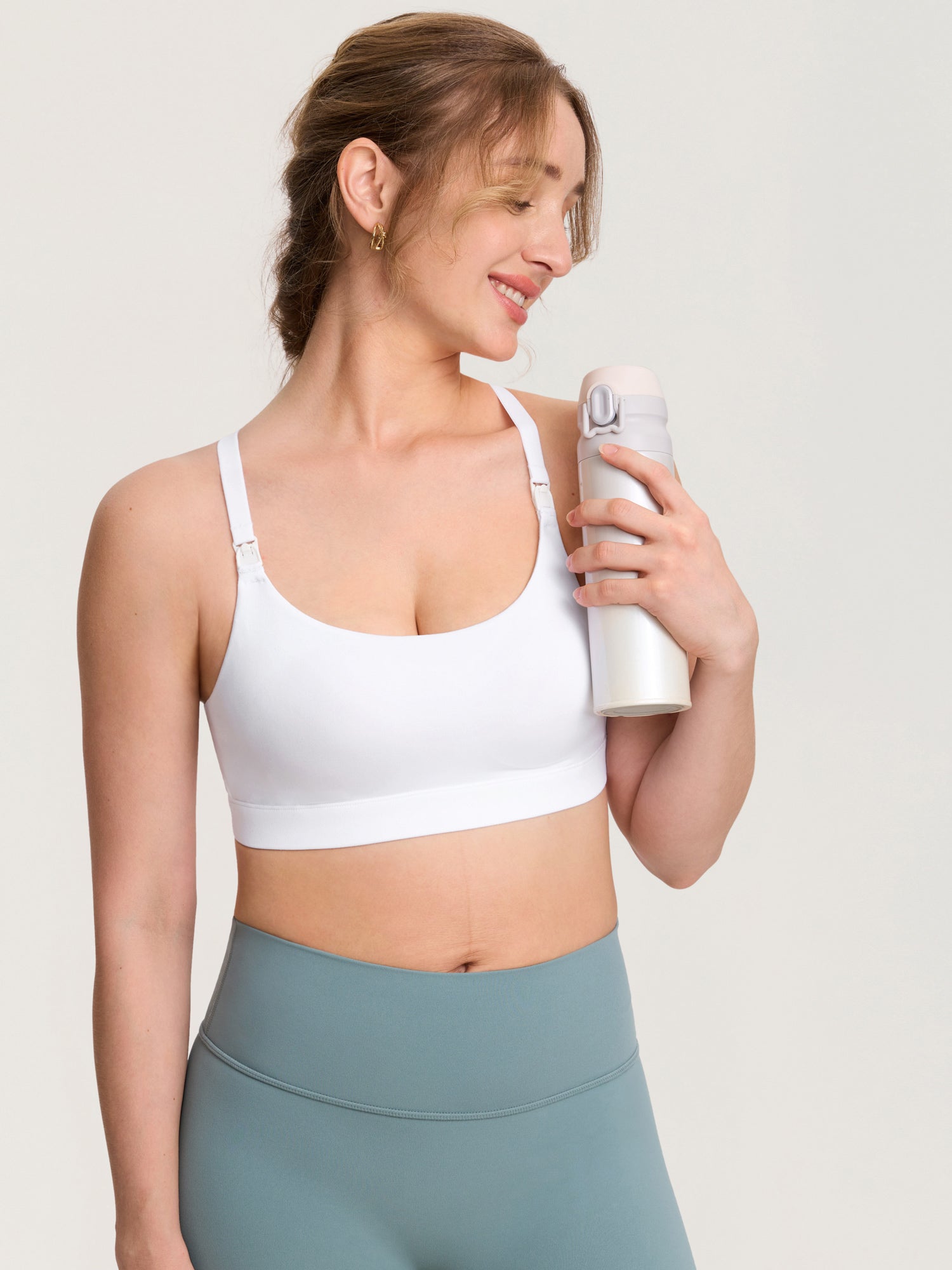 Natrelax® Adjustable Y-back Nursing Bra White
