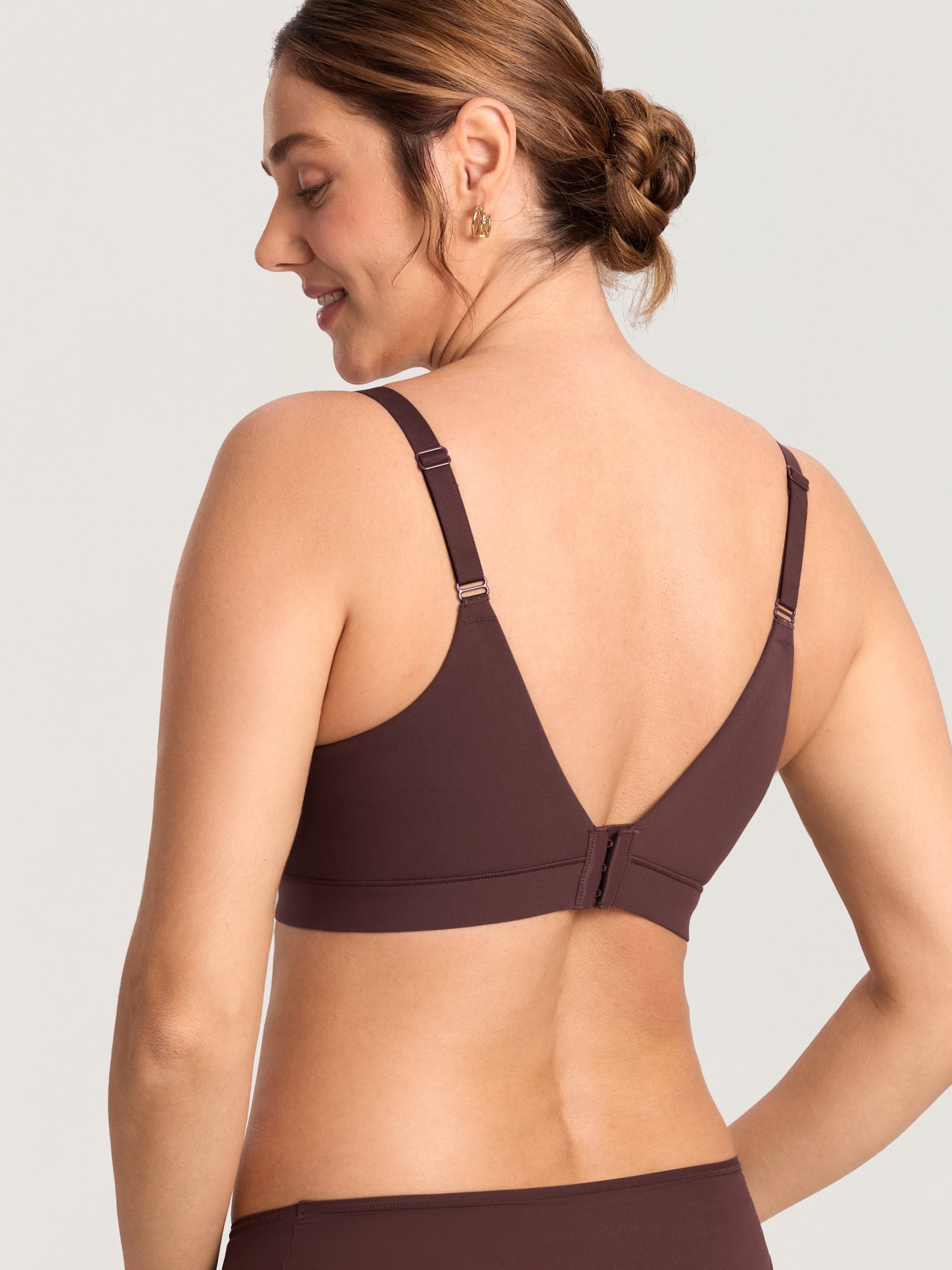 Inbarely® Plus Seamless Molded Nursing Bra Hazelnut
