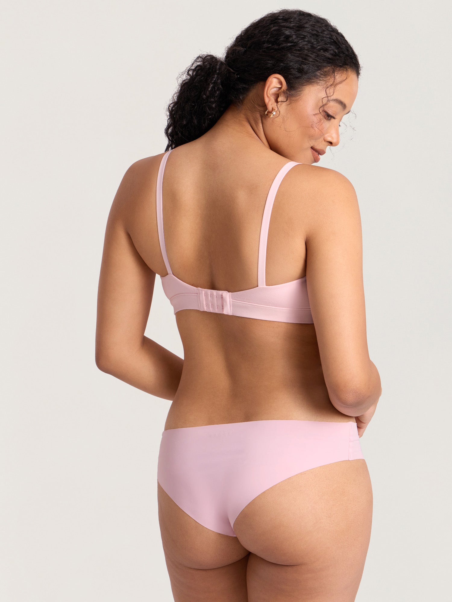 Cotton Scoop Neck Nursing Bralette Strawberry Pink