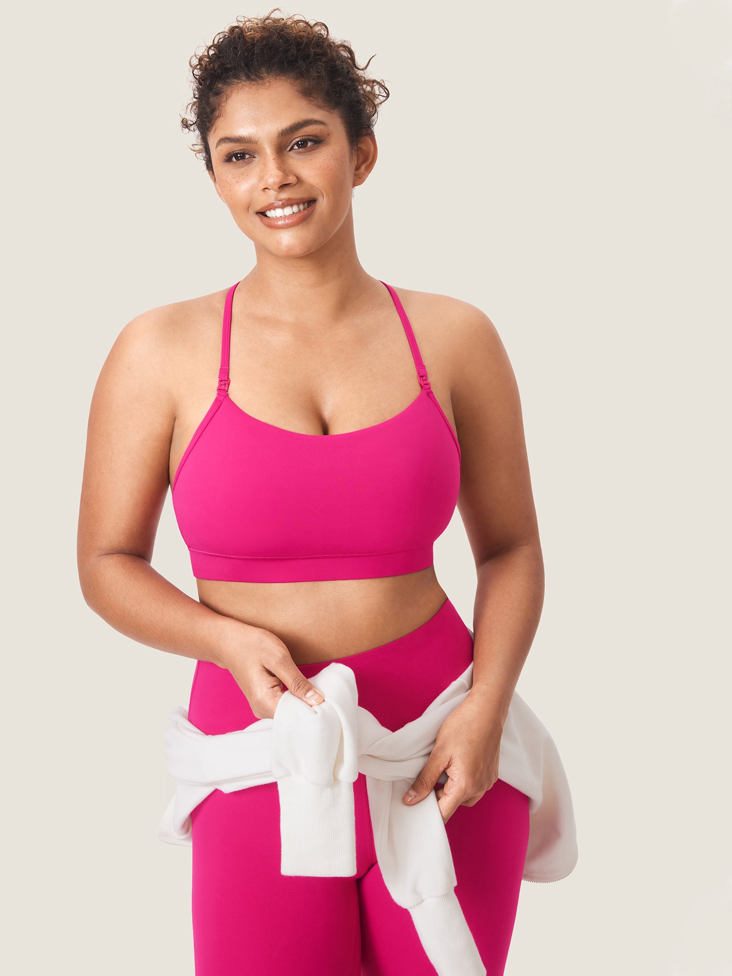 Natrelax® Y Back Nursing Sports Bra Granita Pink