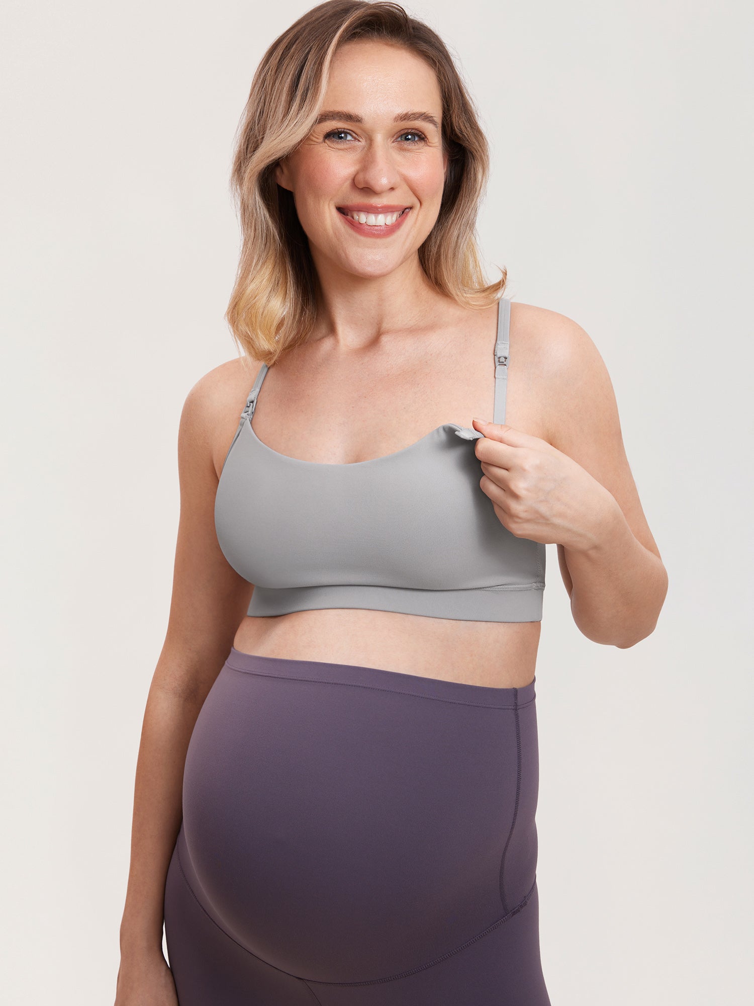 Natrelax® Y Back Nursing Sports Bra Gull Gray