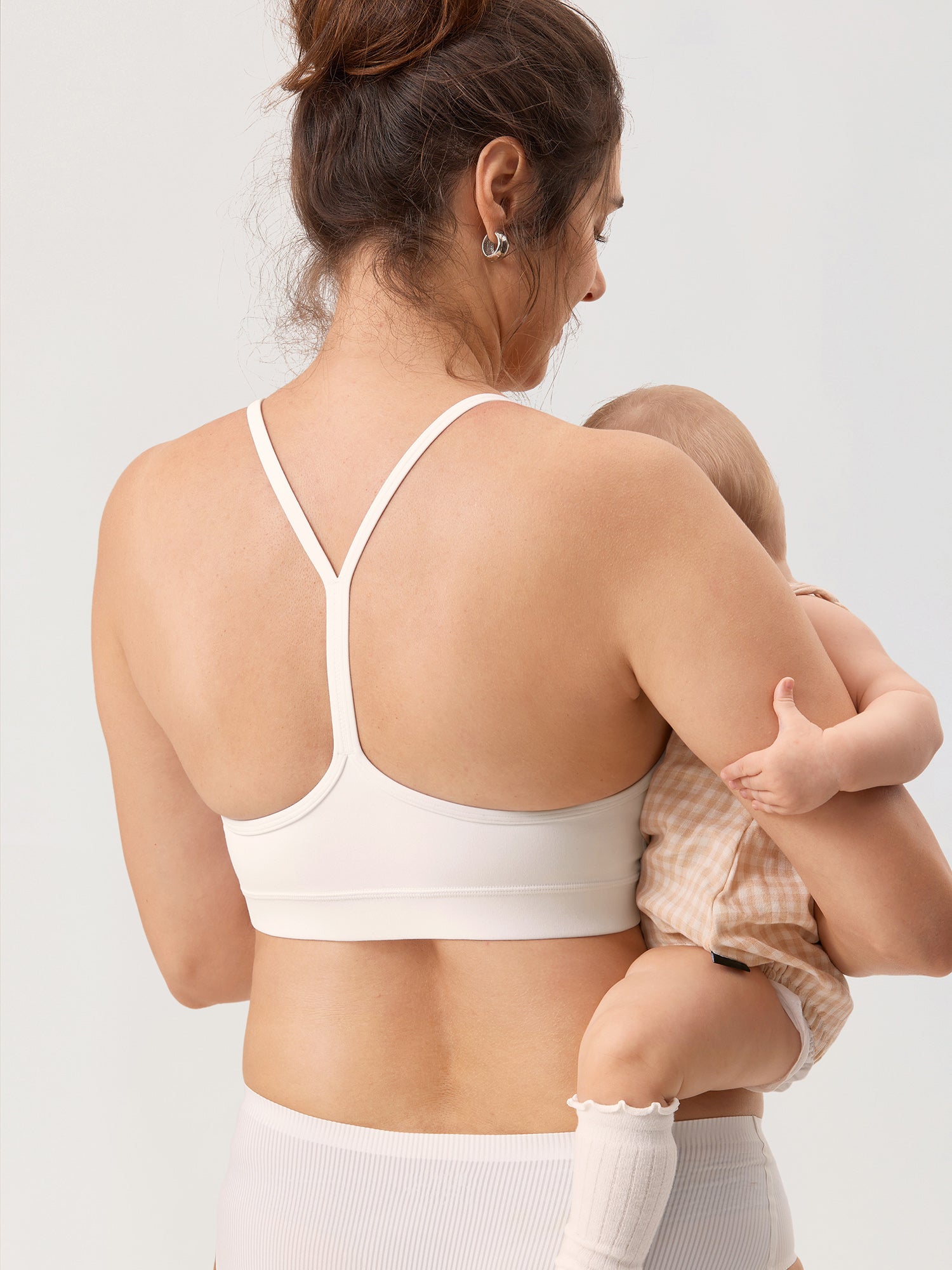 Natrelax® Y Back Nursing Sports Bra White Apricot