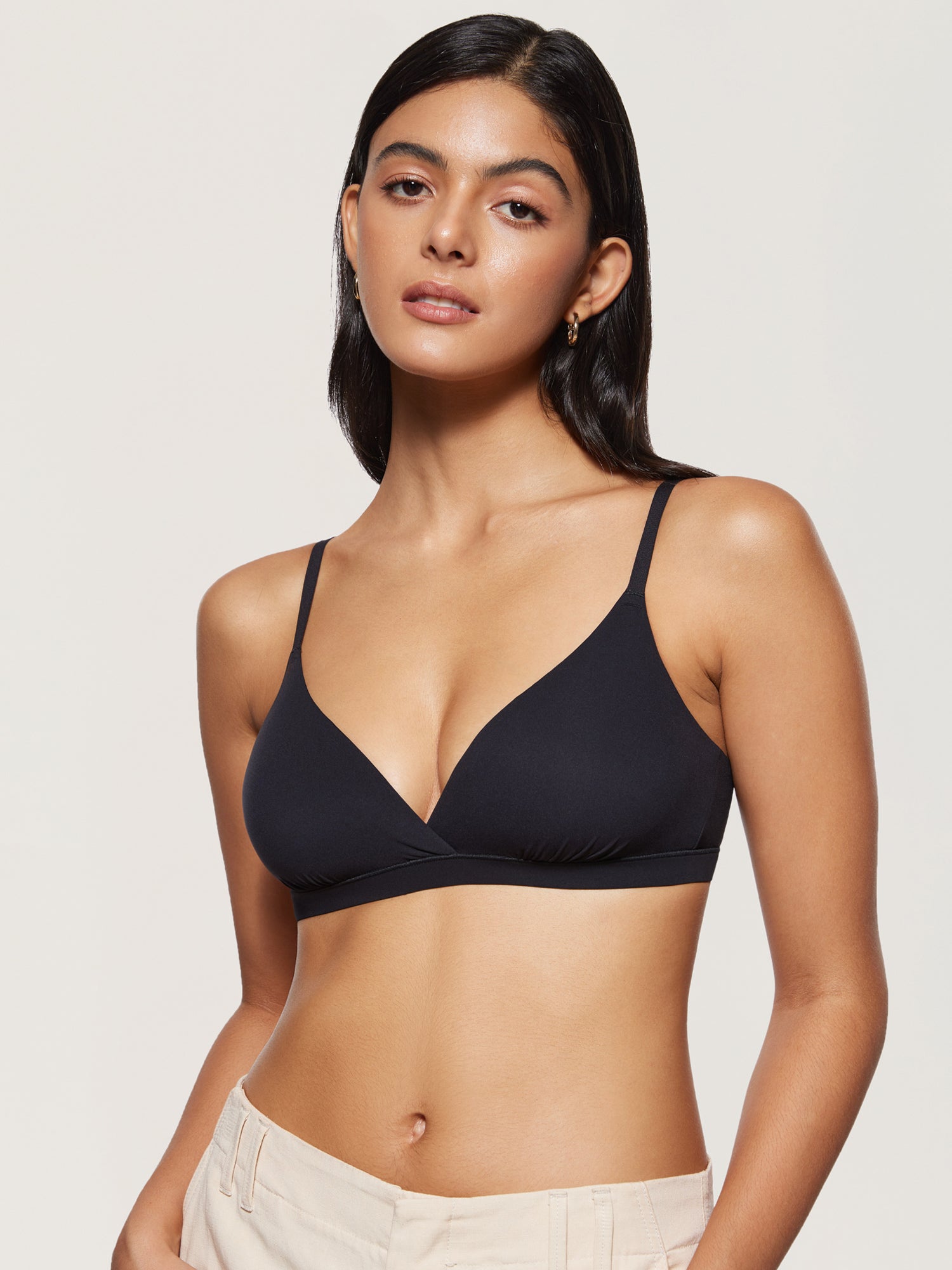 Inbarely® Crossover Everyday Bralette Black