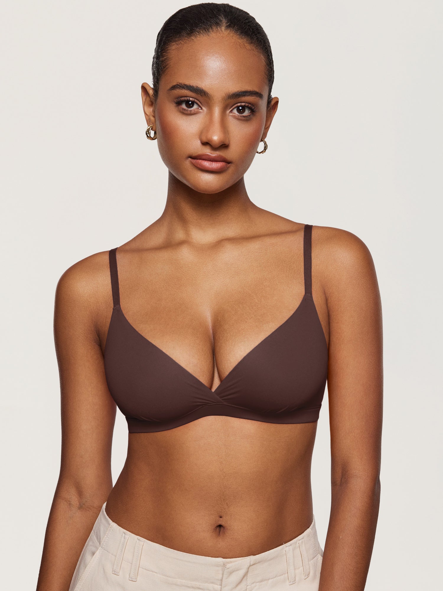 Inbarely® Crossover Everyday Bralette Hazelnut