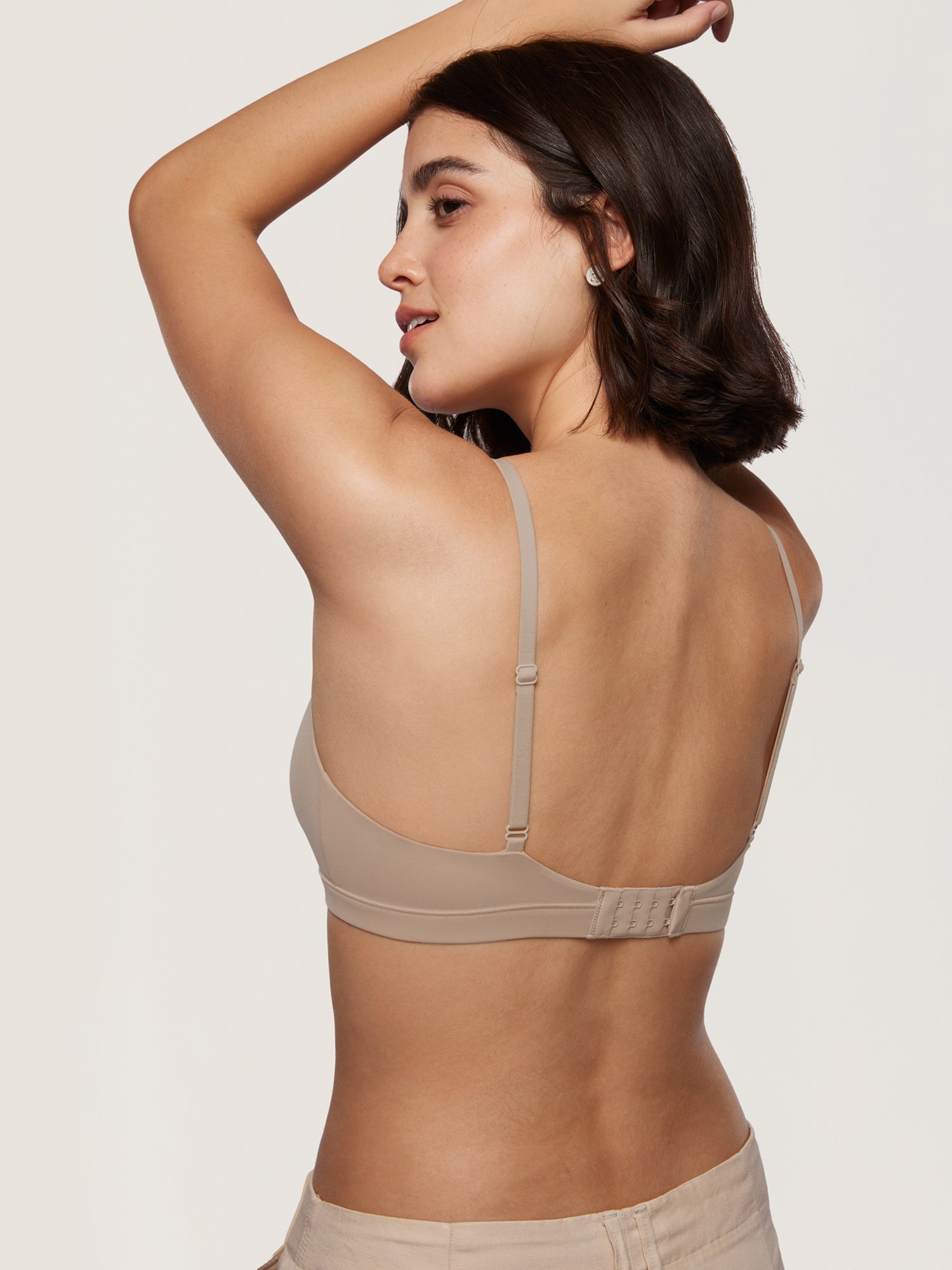Inbarely® Crossover Everyday Bralette Rose Gray