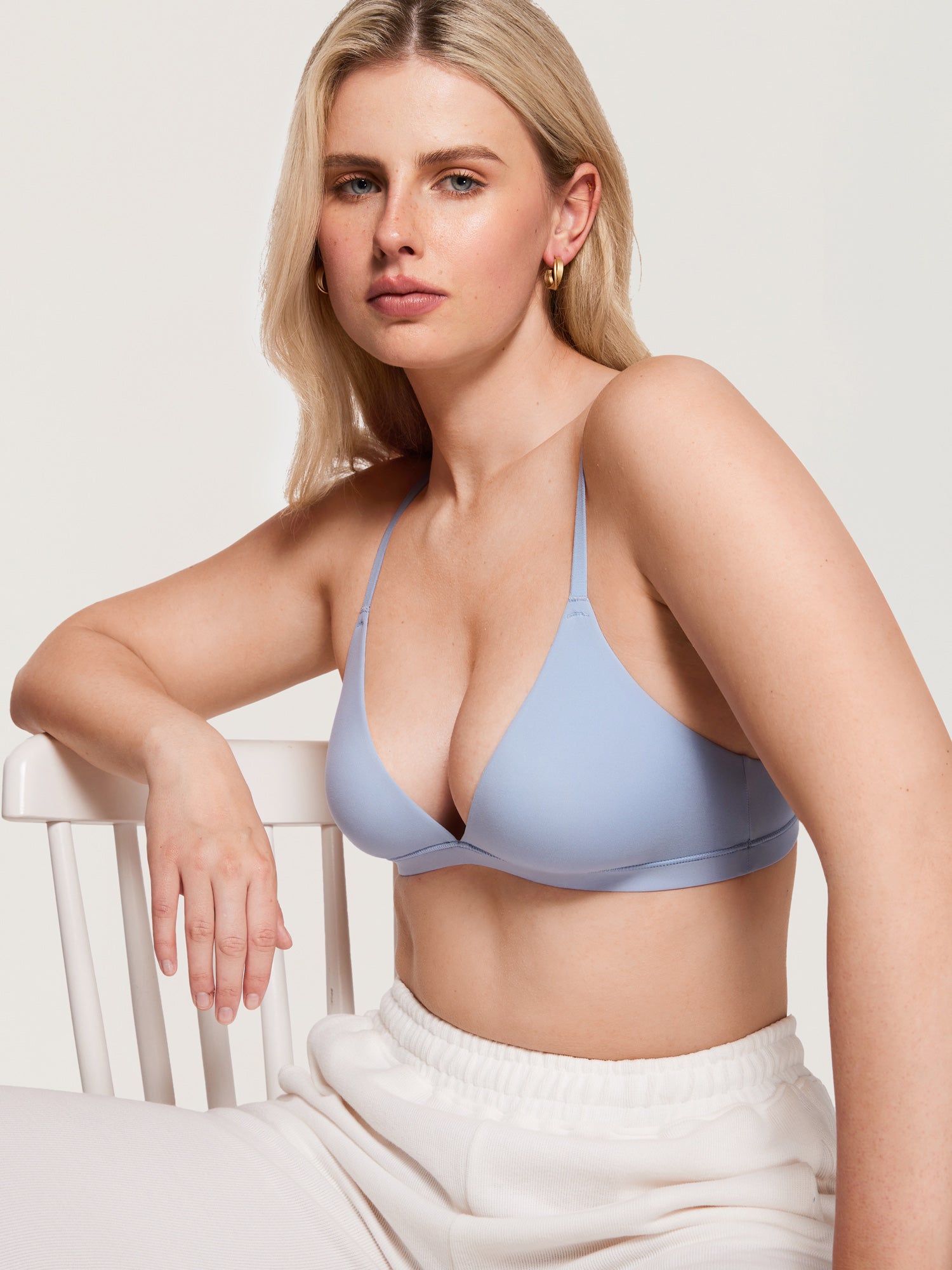 Inbarely® Soft Triangle Bralette Moonlight Blue