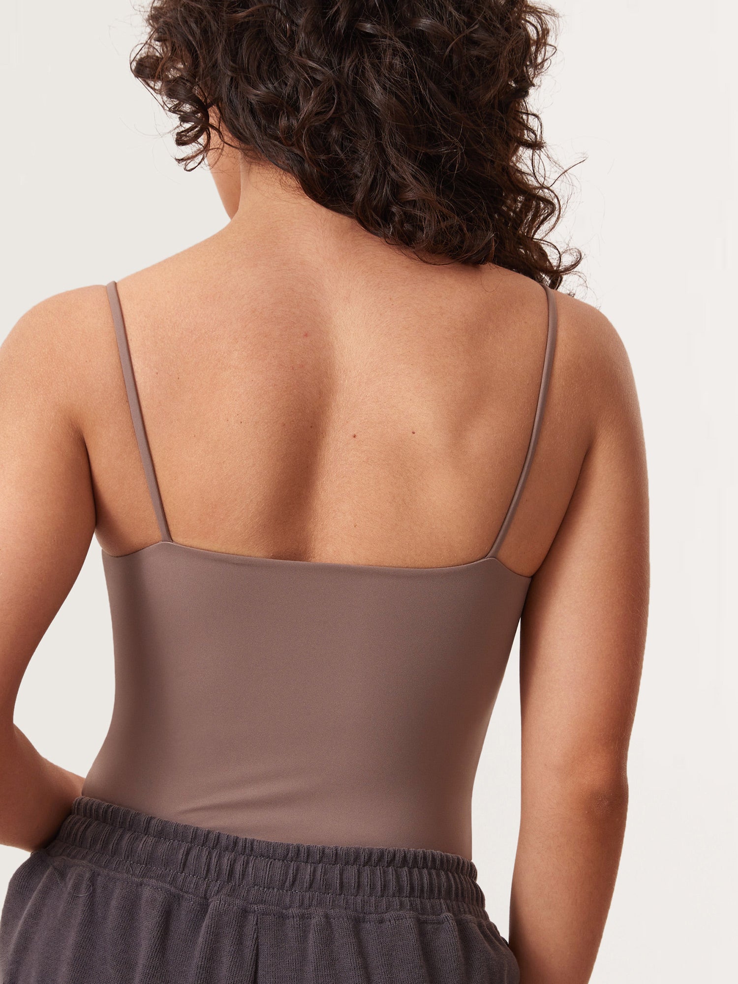 Inbarely® Cami Bodysuit Brown Purple