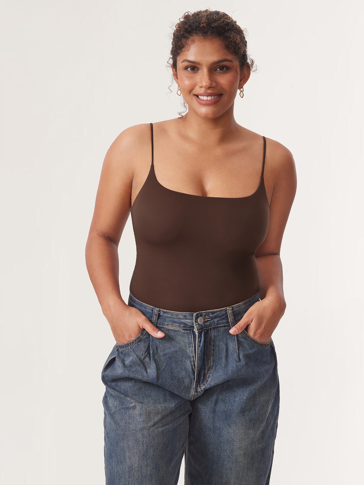 Inbarely® Cami Bodysuit Hazelnut