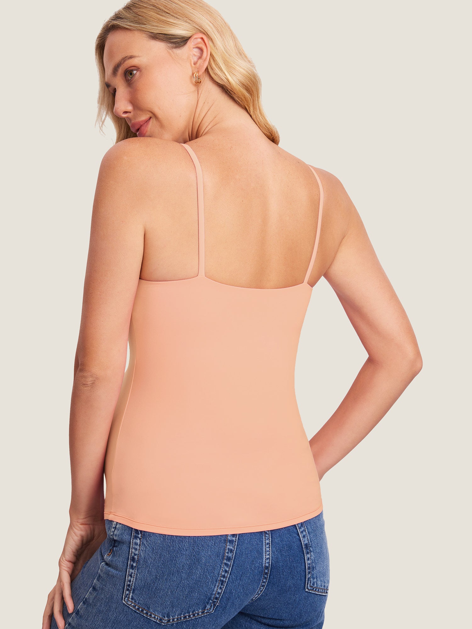 Inbarely® Maternity Camisole Tank Top Grapefruit Orange