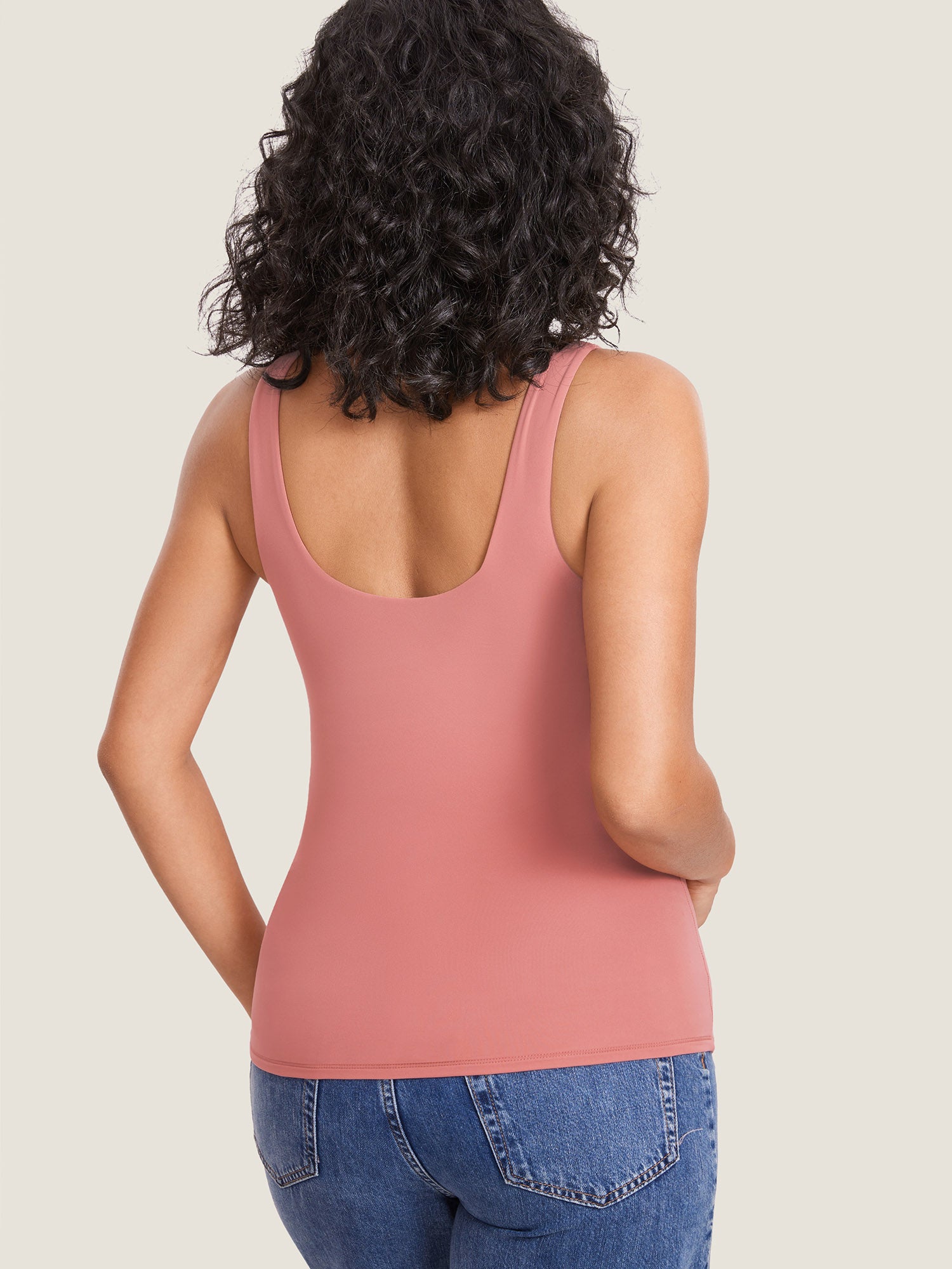 Inbarely® Square Neck Maternity Tank Top Clove