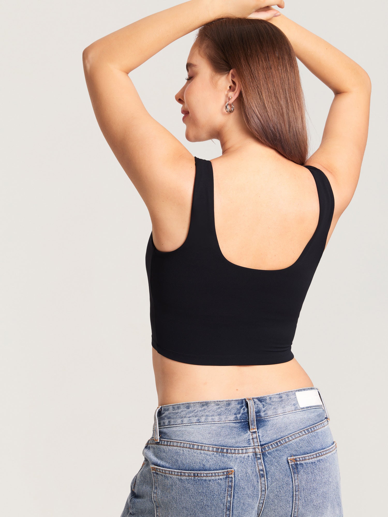 Natrelax® Pumping Crop Tank Top Black