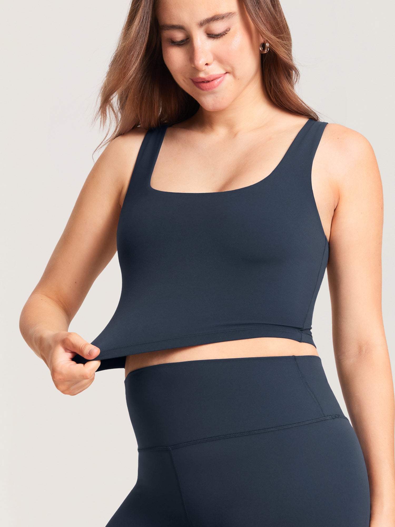 Natrelax® Pumping Crop Tank Top Twilight Blue