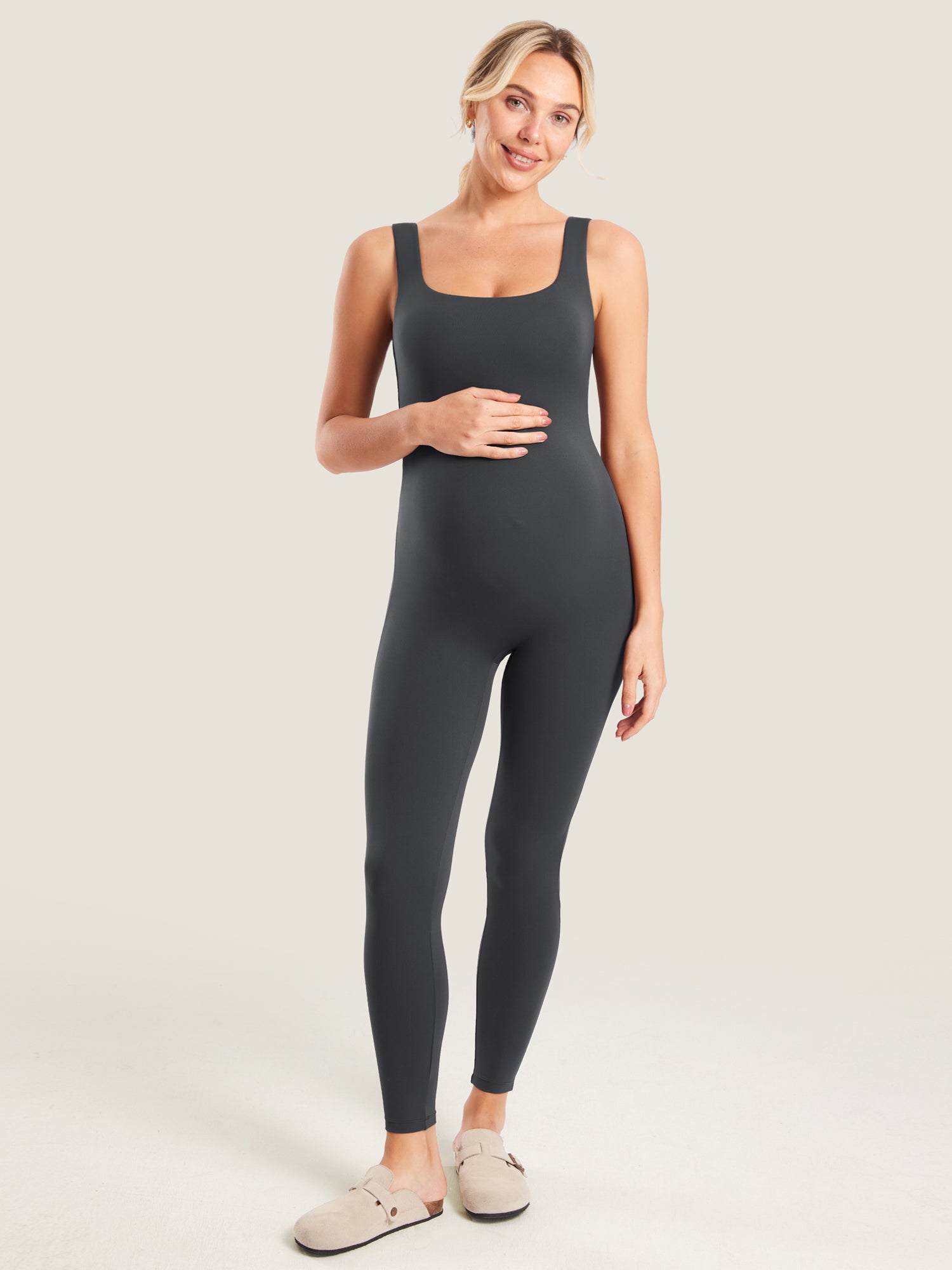 Natrelax® Maternity Jumpsuit Mysterious Grey