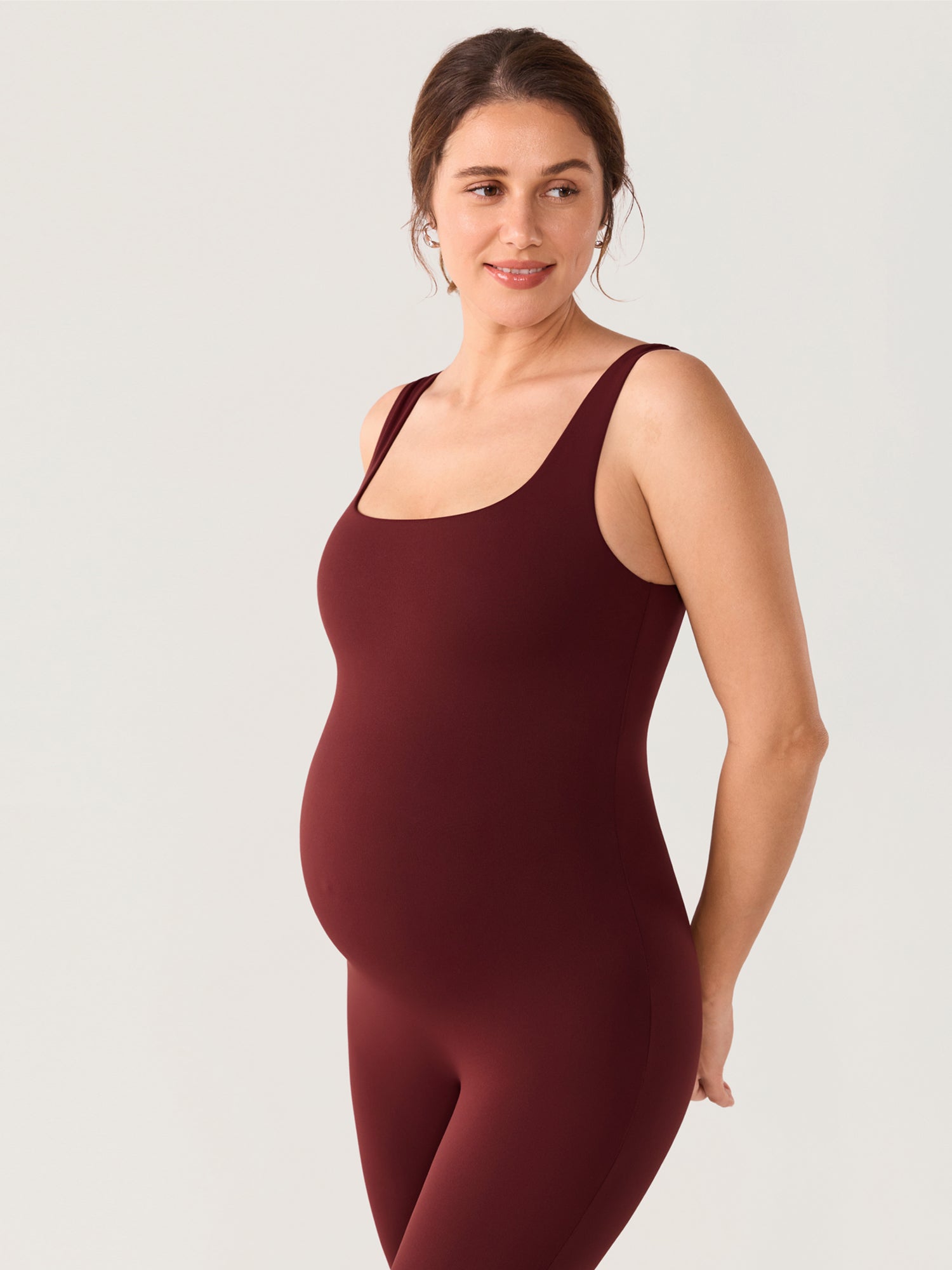 Natrelax® Maternity Jumpsuit Red Merlot