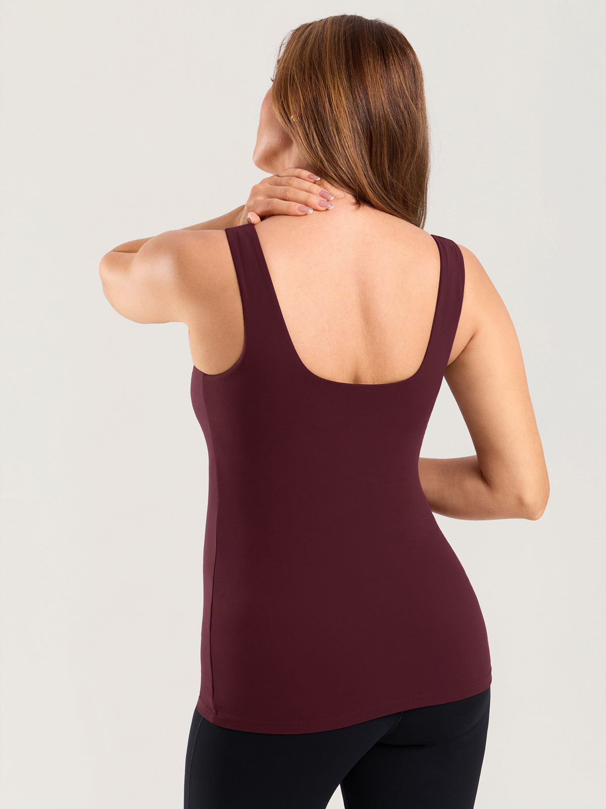 Natrelax® V Neck Nursing Tank Top Ripe Plum