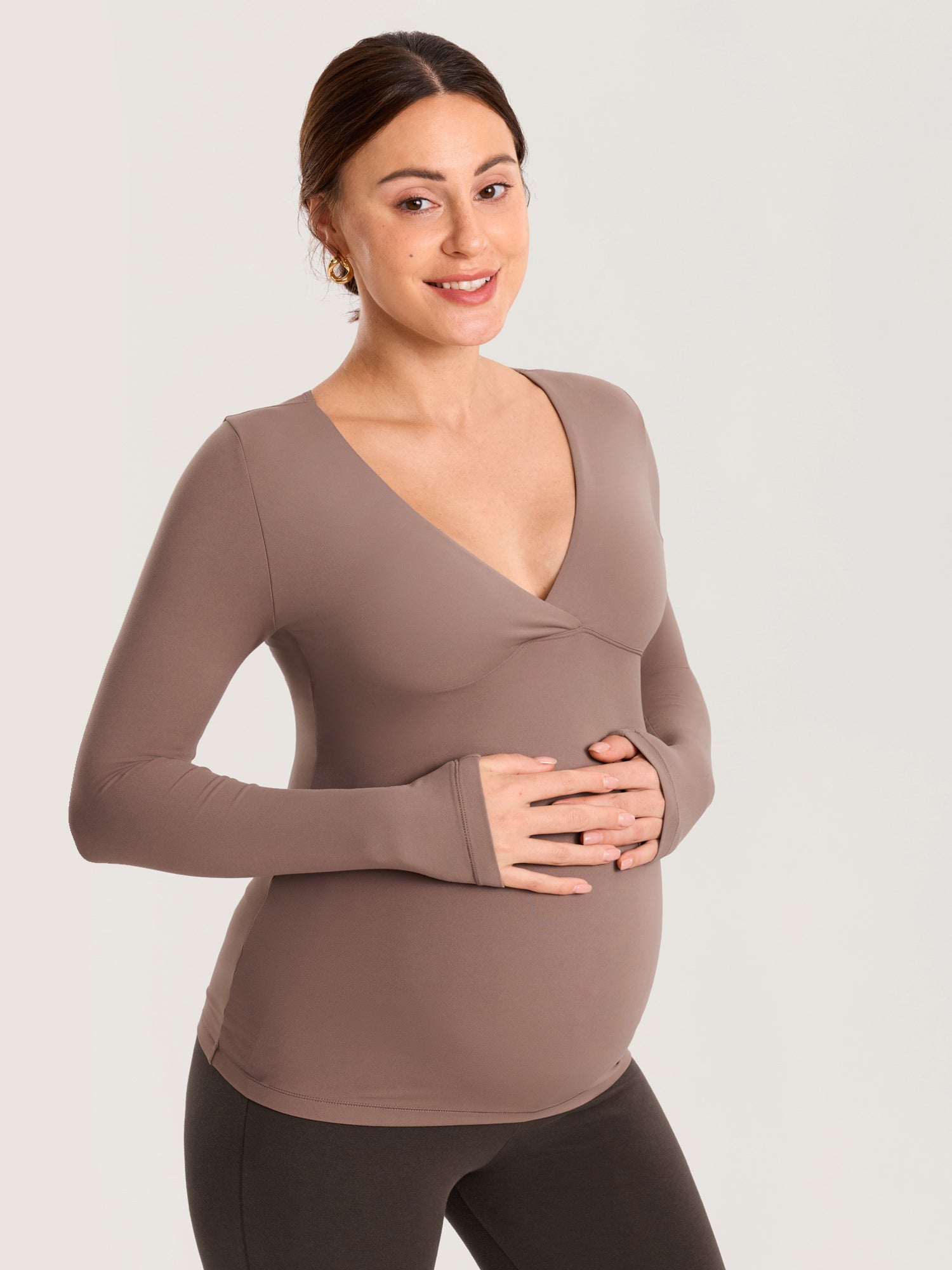 2 Pack AirSoft Maternity Long Sleeves Tops