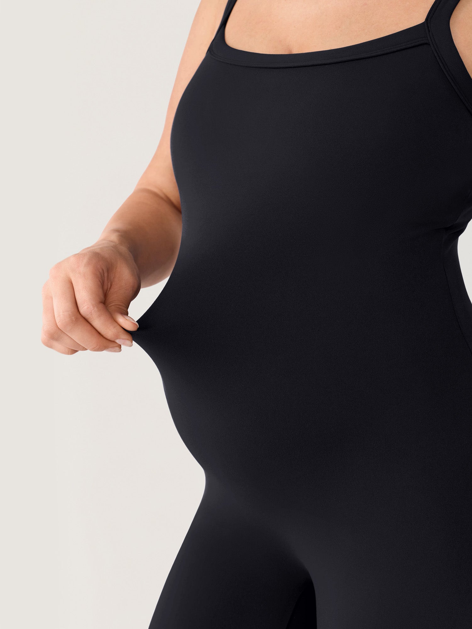 Natrelax® Maternity Cami Romper - Built-in Pads Black