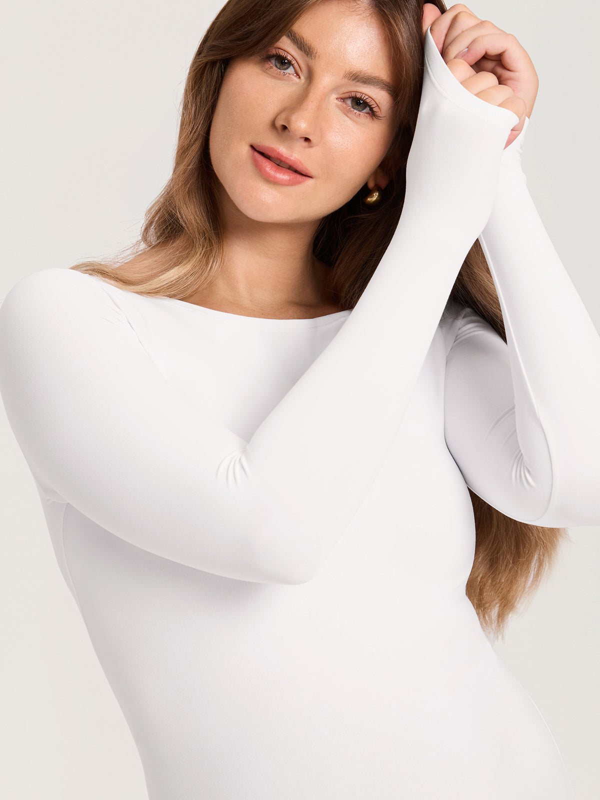 AirSofta Boatneck Maternity Top - Long Sleeves