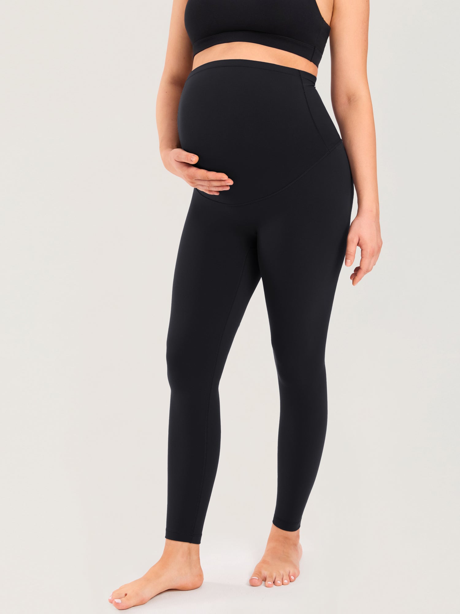 Natrelax® No Front Seam Maternity Leggings 25" Black