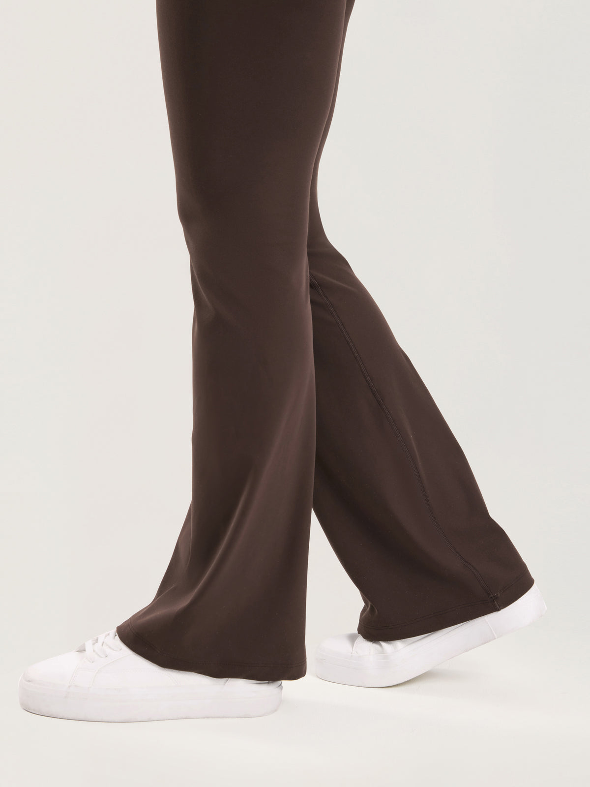 Natrelax® No Front Seam Maternity Flare Leggings 31.5" Clay Brown
