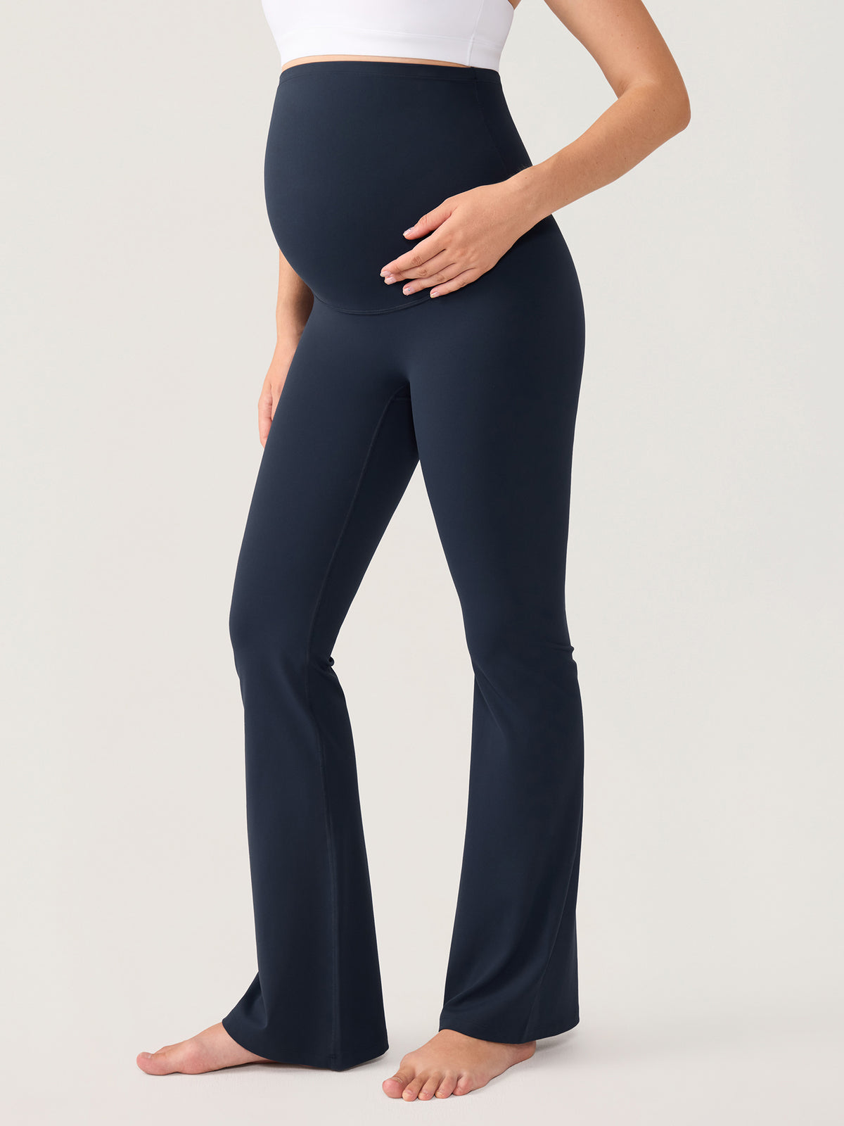 Natrelax® No Front Seam Maternity Flare Leggings 33.5"