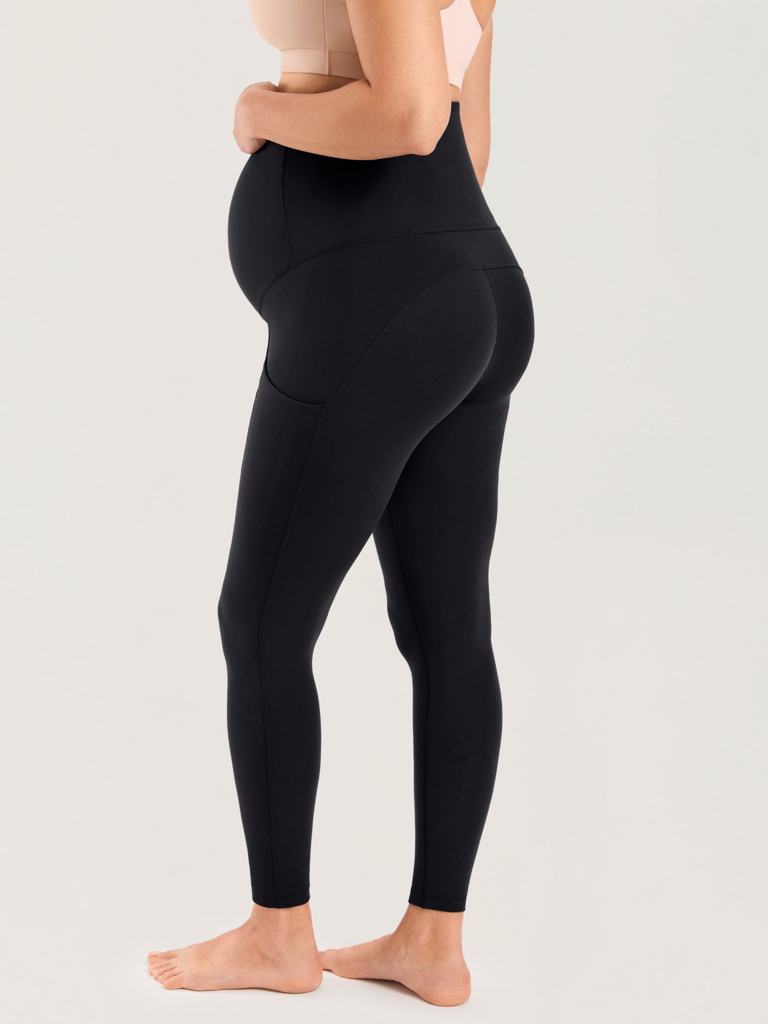 Natrelax® Maternity Leggings with Pockets 25" Black