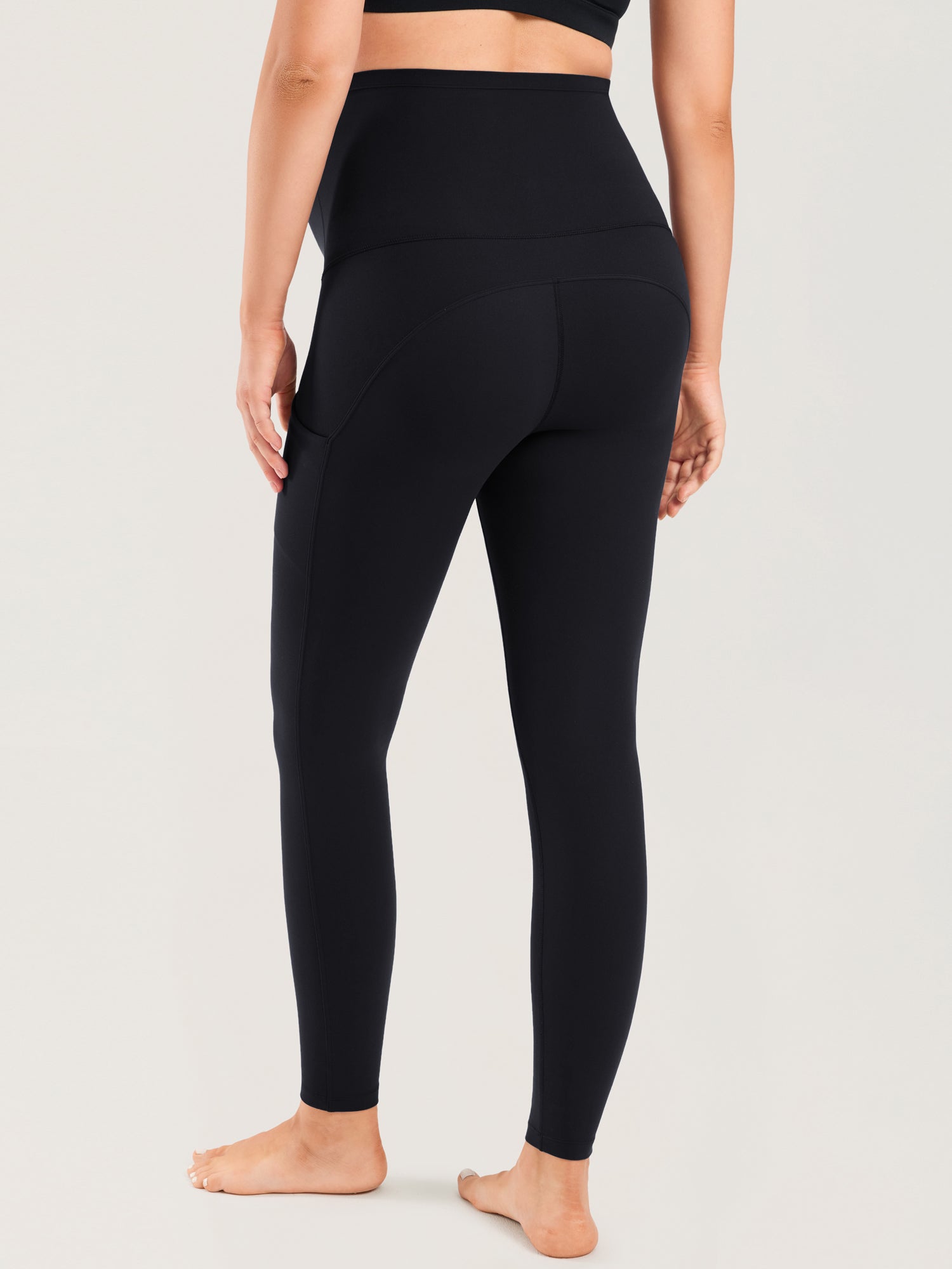 Natrelax® Maternity Leggings with Pockets 25" Black
