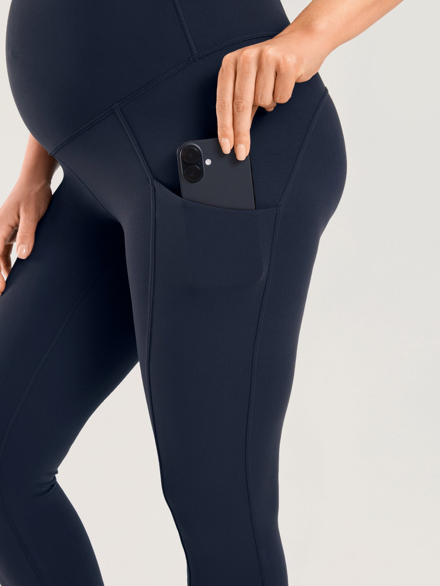 Natrelax® Maternity Leggings with Pockets 25" Twilight Blue