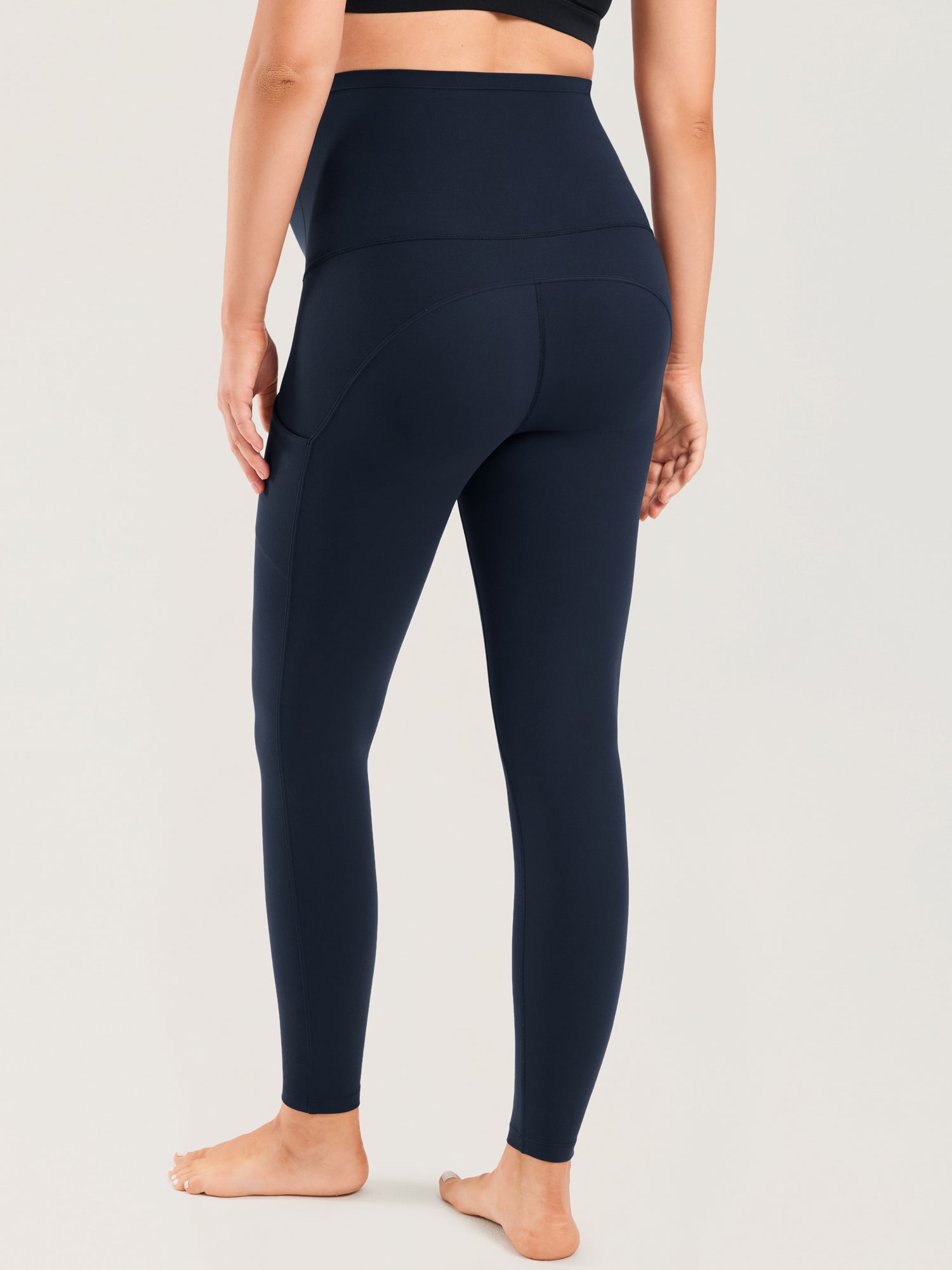 Natrelax® Maternity Leggings with Pockets 25" Twilight Blue