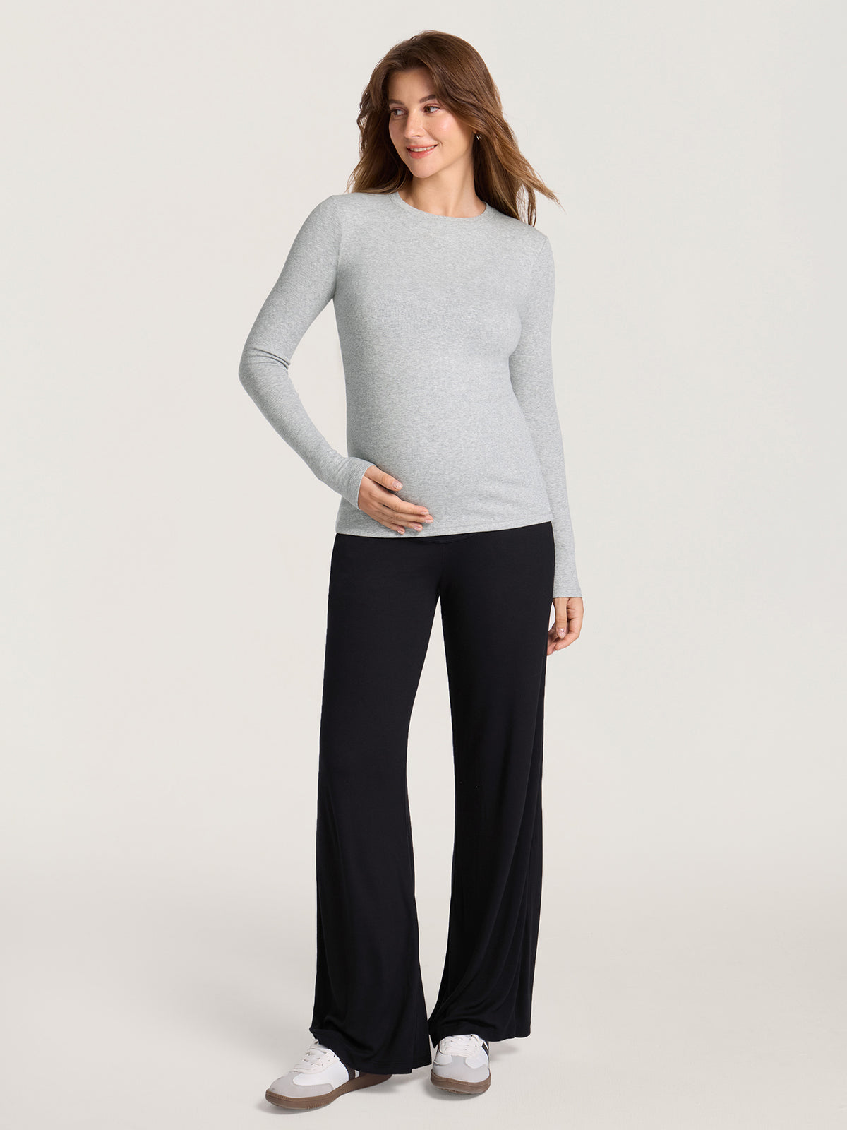 Ribbed Modal Maternity Lounge Pants 30"