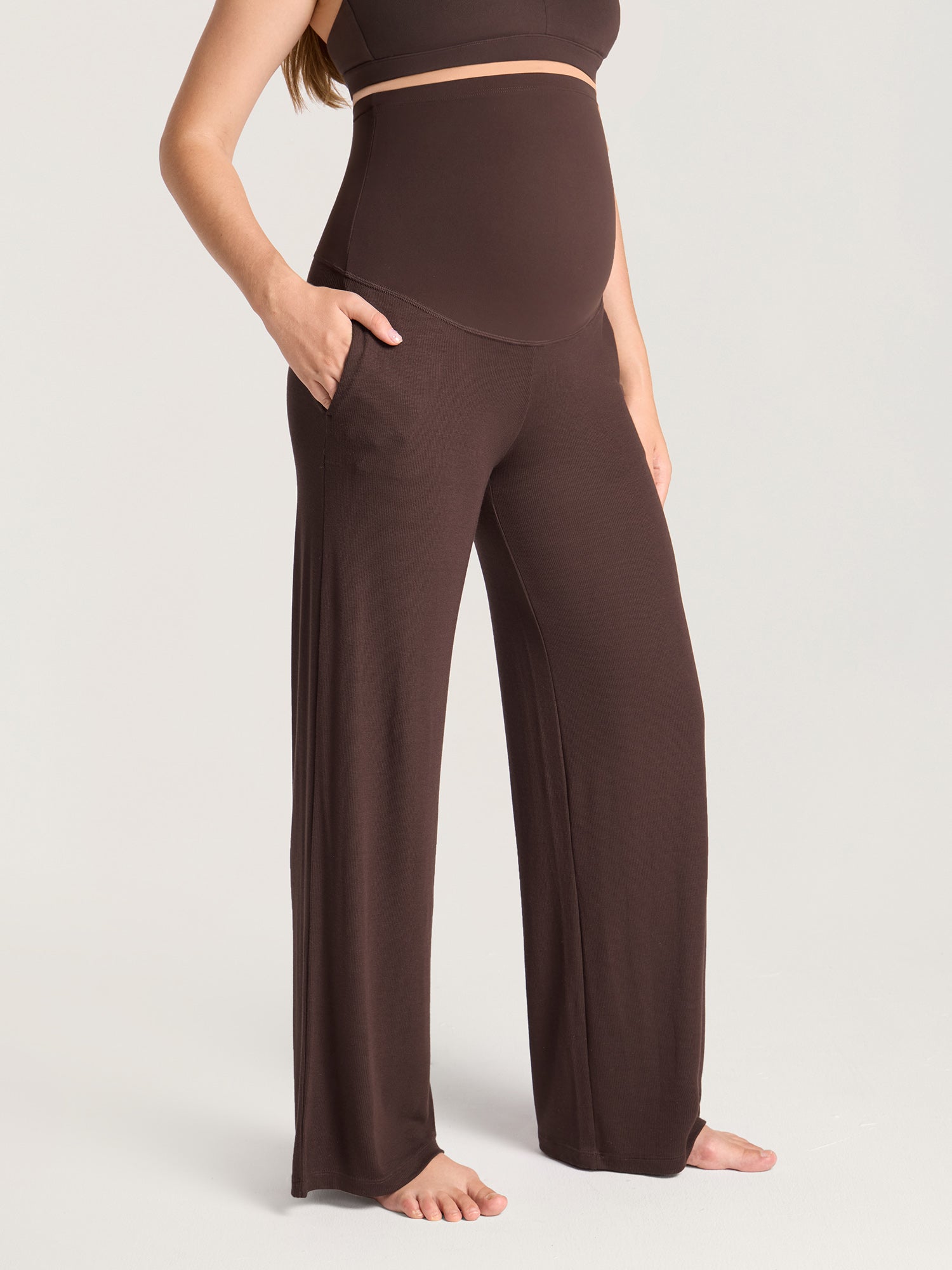 Cotton Rib Maternity Lounge Pants 30"
