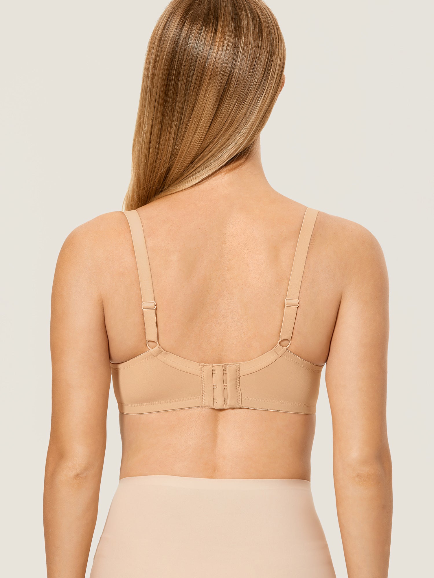 Underwired Support Nursing Bra Soft Tan
