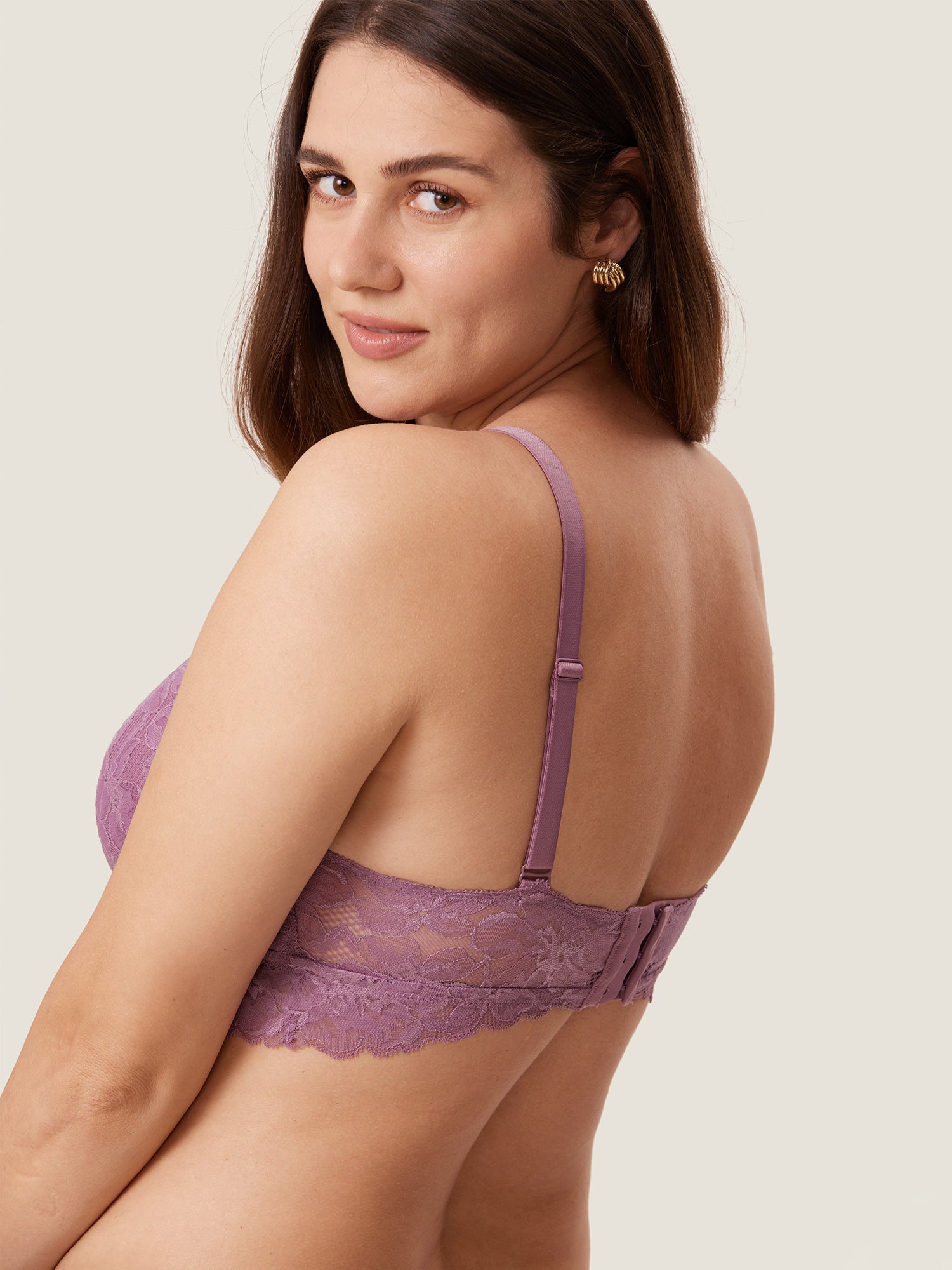 The Dream Lace Nursing Bralette Orchid Rose