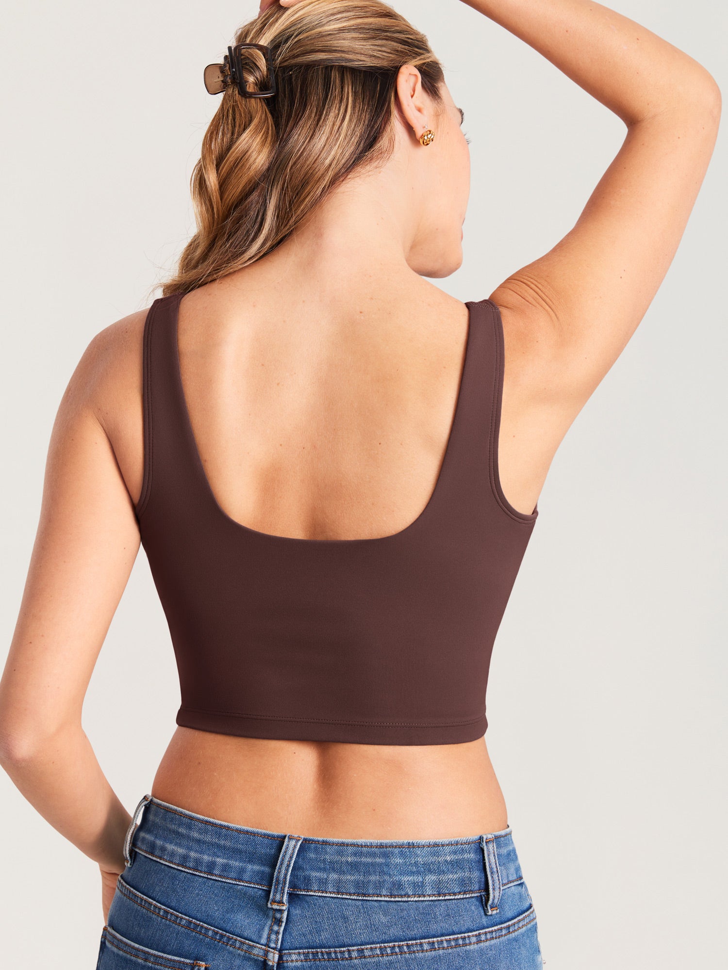 Natrelax® Nursing Crop Tank Top Taupe