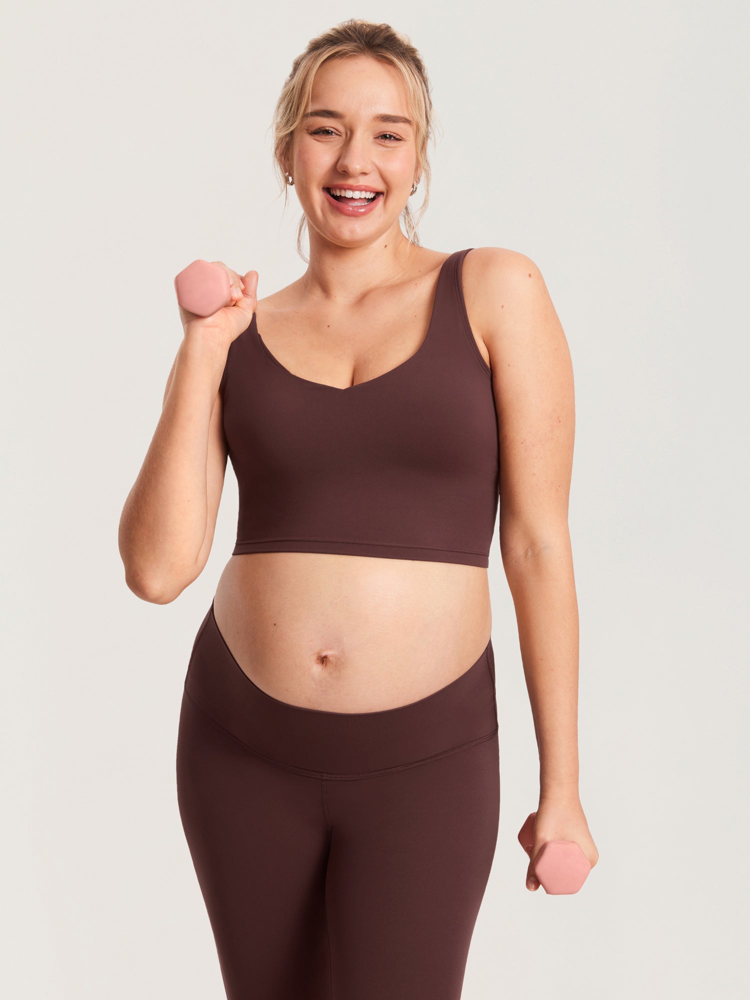 Natrelax® Nursing Crop Tank Top Taupe
