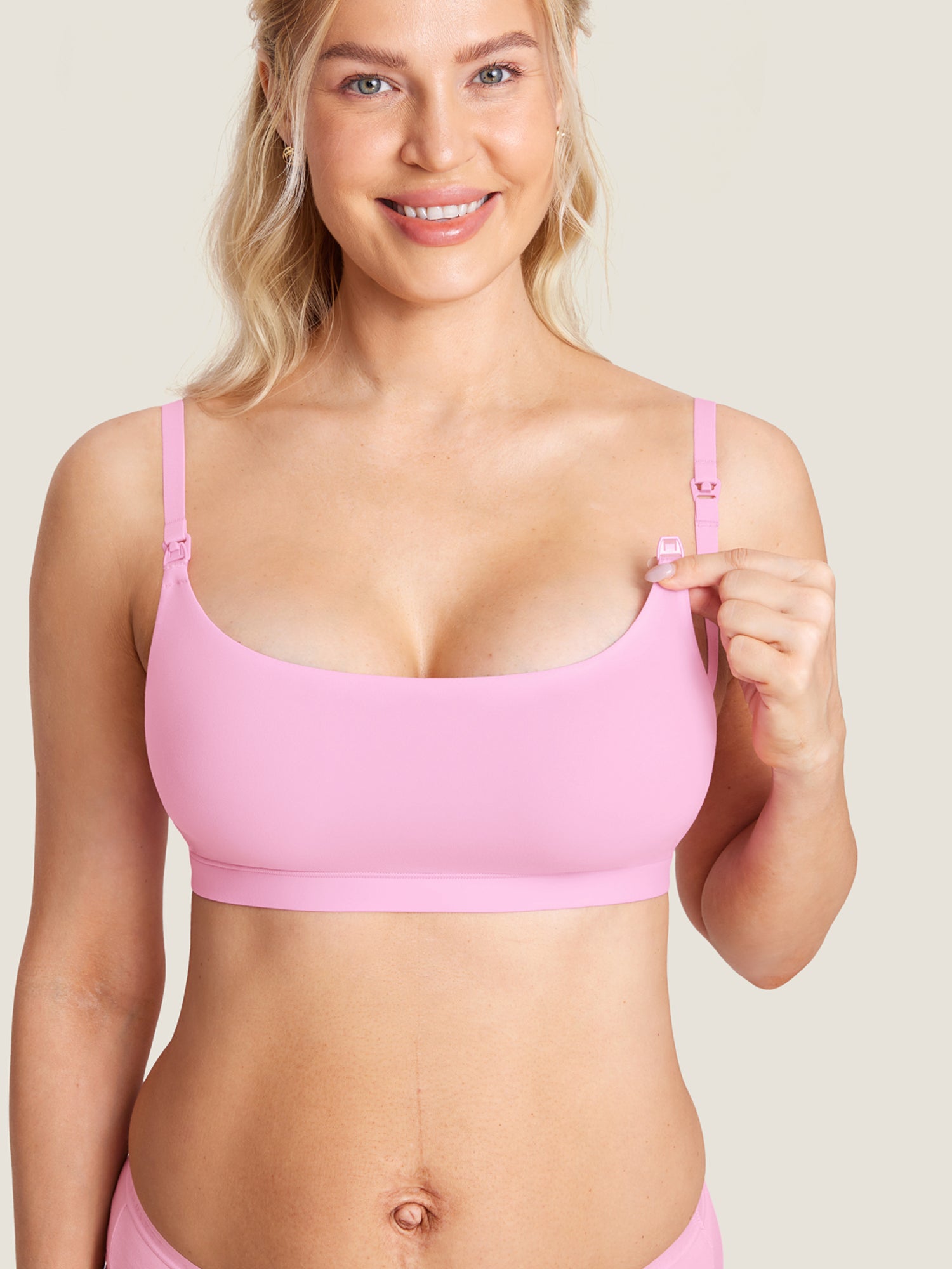 Inbarely® Scoop Nursing Bra Candy Pink