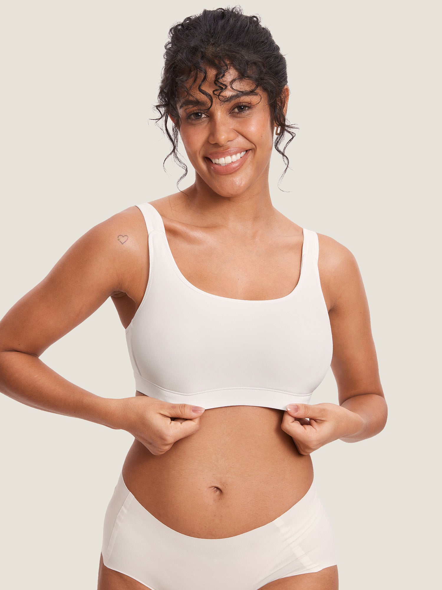 Natrelax™ Velcro All-in-One Nursing & Pumping Bra Iceland White