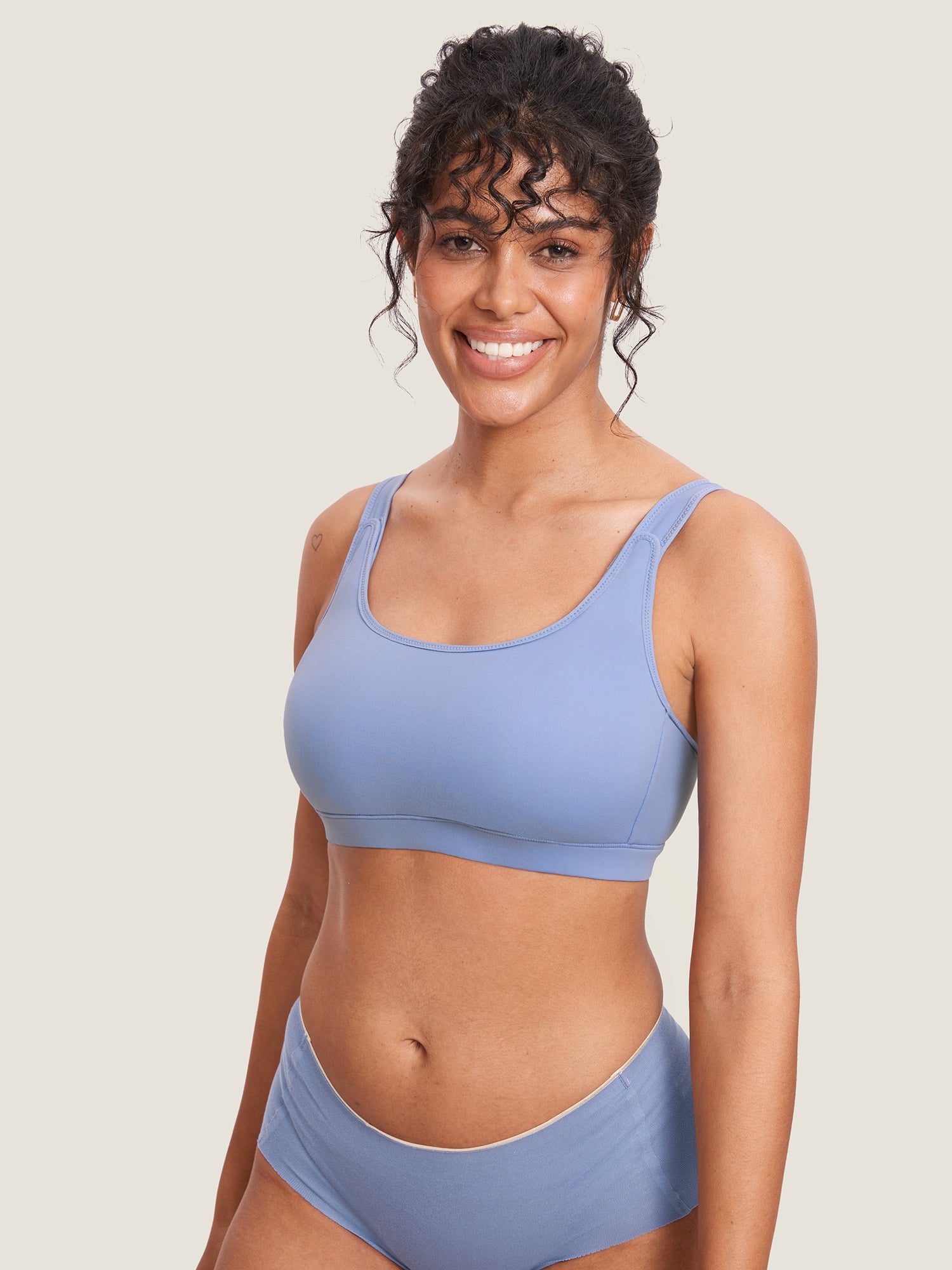 Natrelax™ Velcro All-in-One Nursing & Pumping Bra Frost Blue