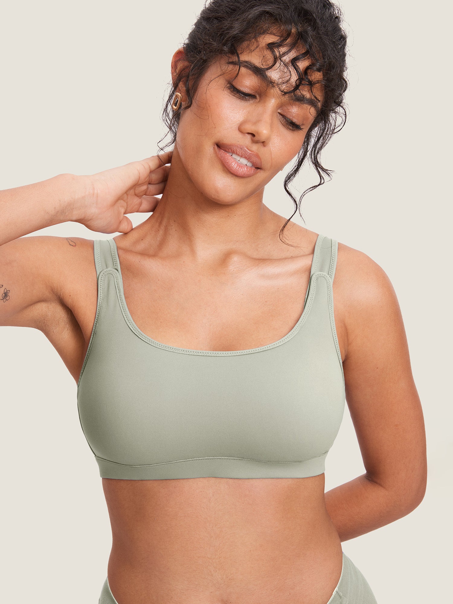 Natrelax® Velcro All-in-One Nursing & Pumping Bra Light Greenish Gray