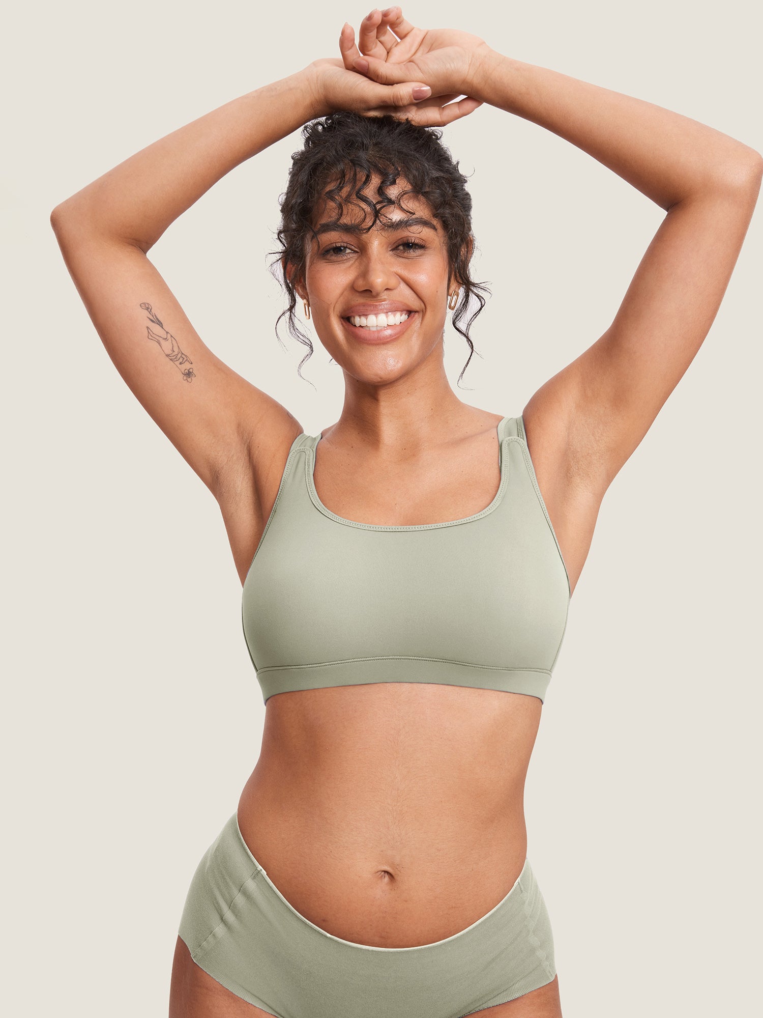 Natrelax® Velcro All-in-One Nursing & Pumping Bra Light Greenish Gray