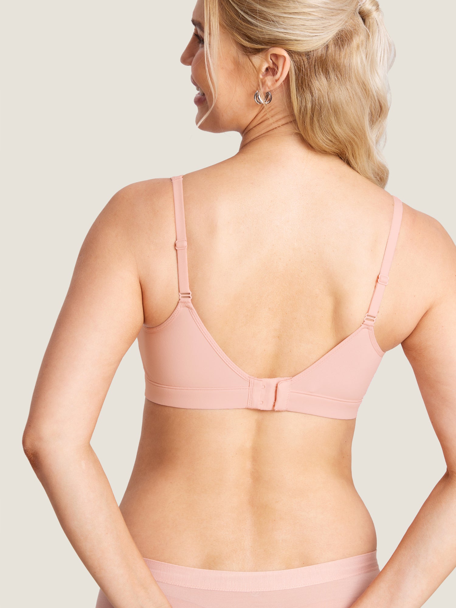 Natrelax® Velcro All-in-One Nursing & Pumping Bra Blush Pink