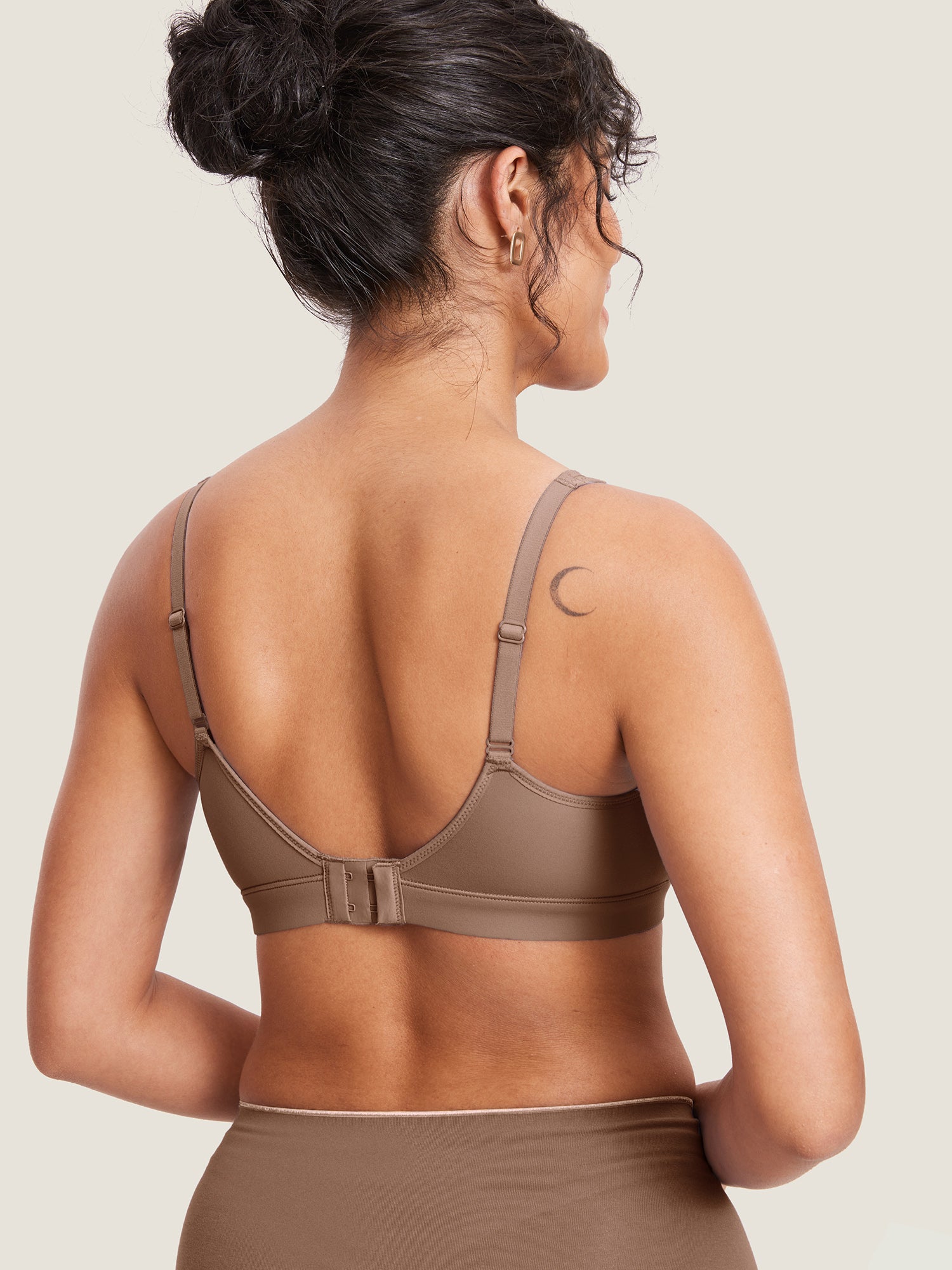 Natrelax™ Velcro All-in-One Nursing & Pumping Bra Latte Coffee