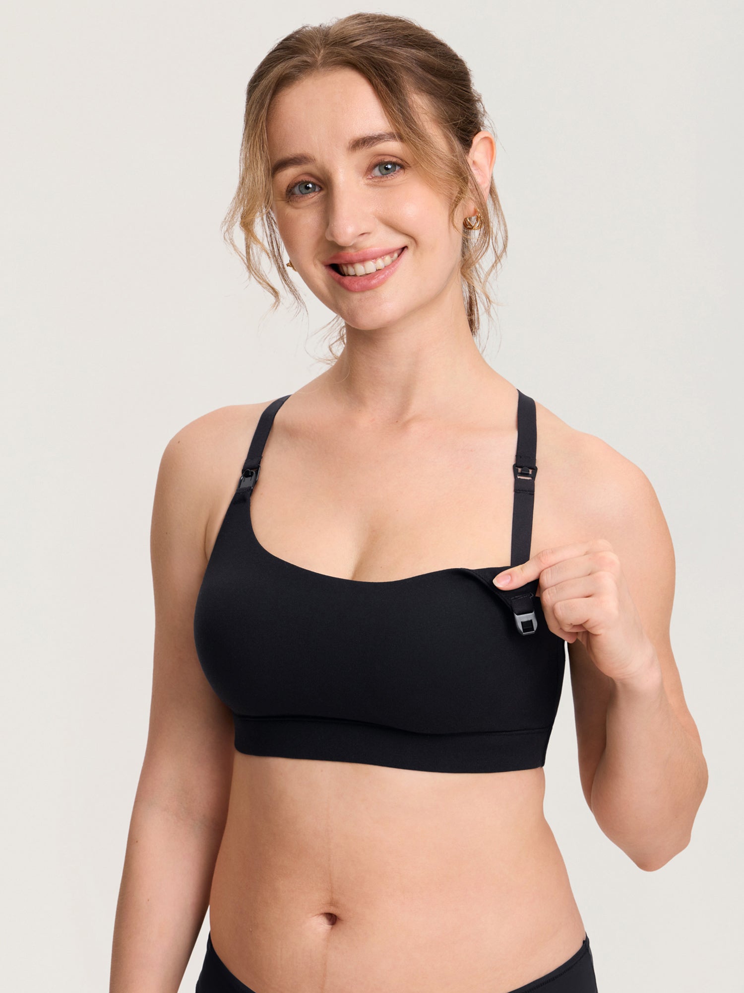 Natrelax® Adjustable Y-back Nursing Bra Black