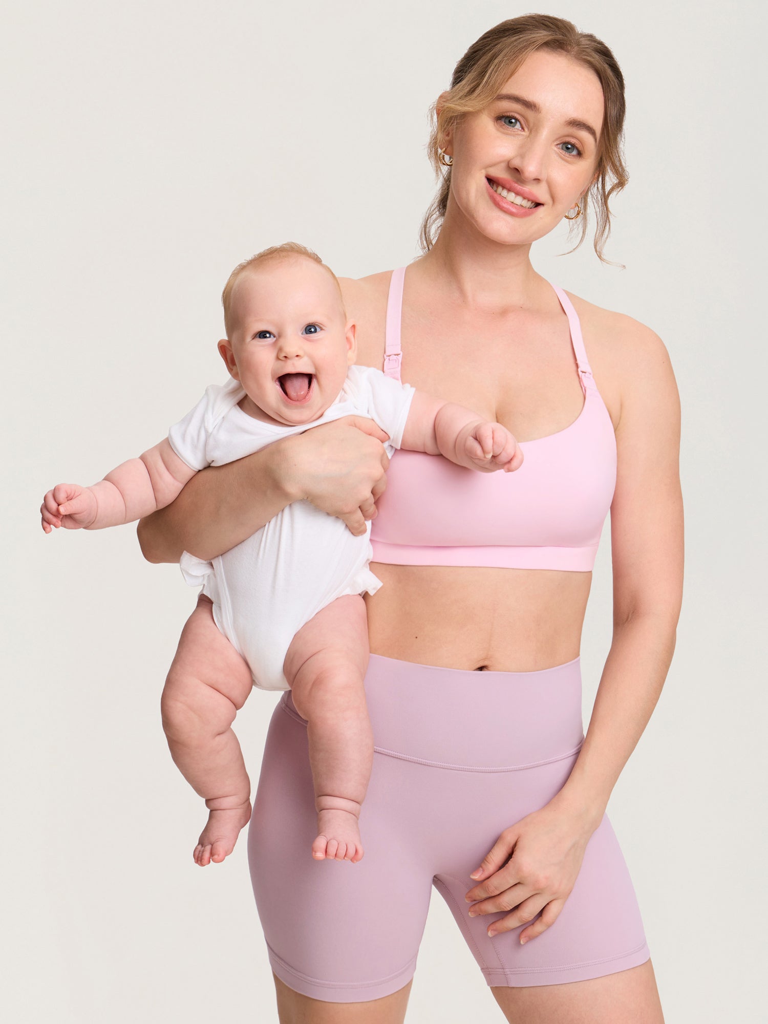 Natrelax® Adjustable Y-back Nursing Bra Sweet Pink