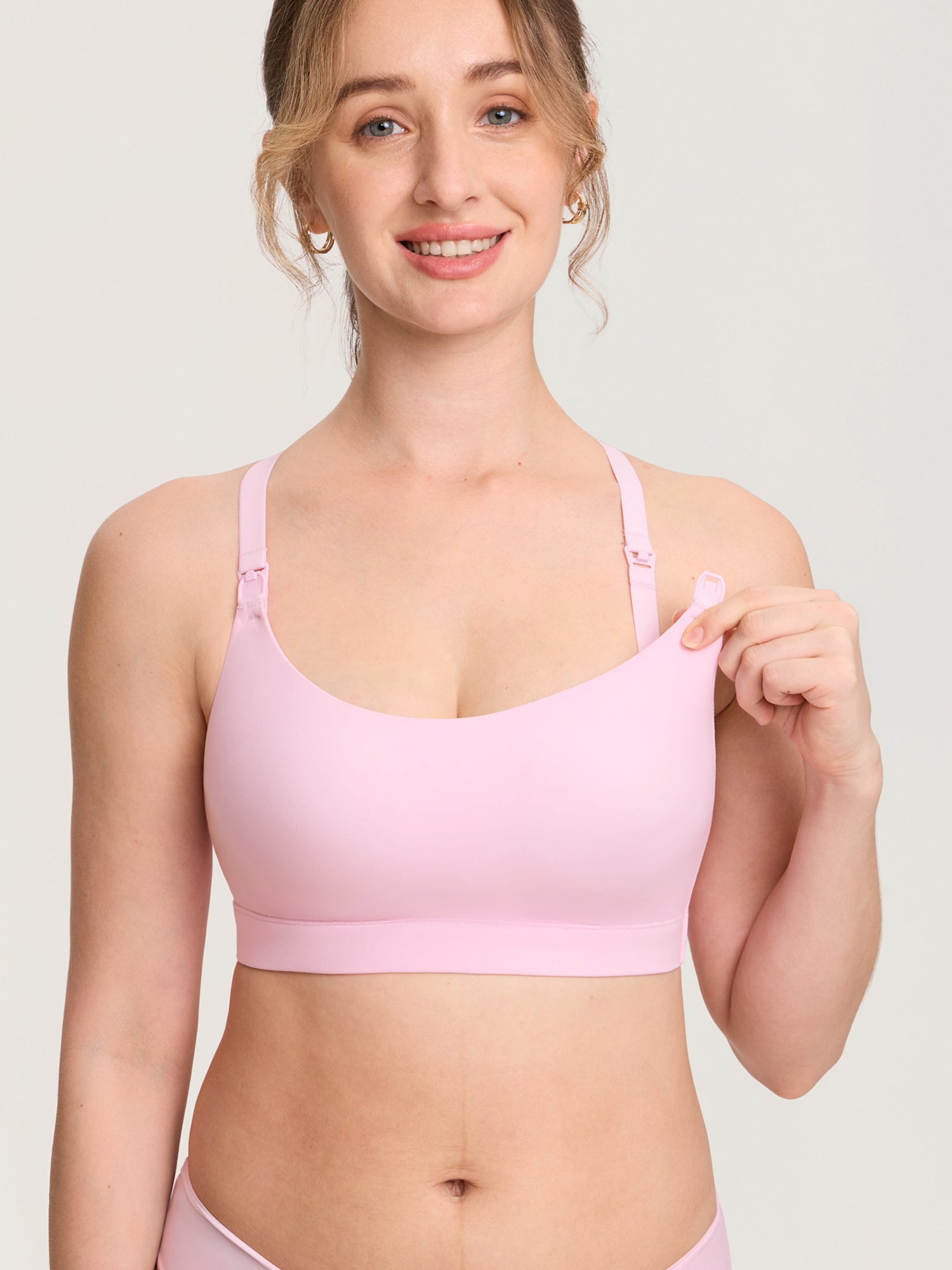 Natrelax® Adjustable Y-back Nursing Bra Sweet Pink